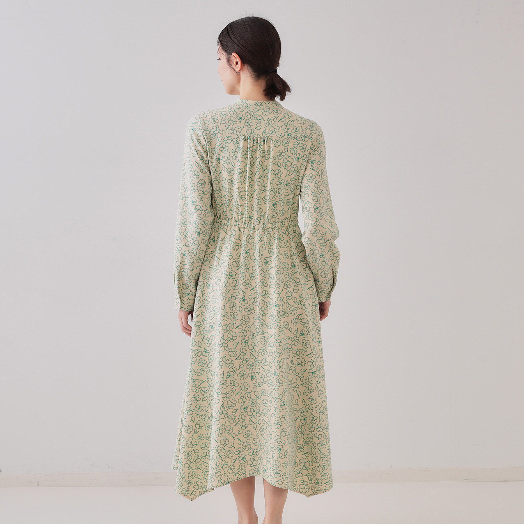 OPAQUE.CLIP「フラワープリントワンピース【洗濯機洗い可】」|ワンピース|