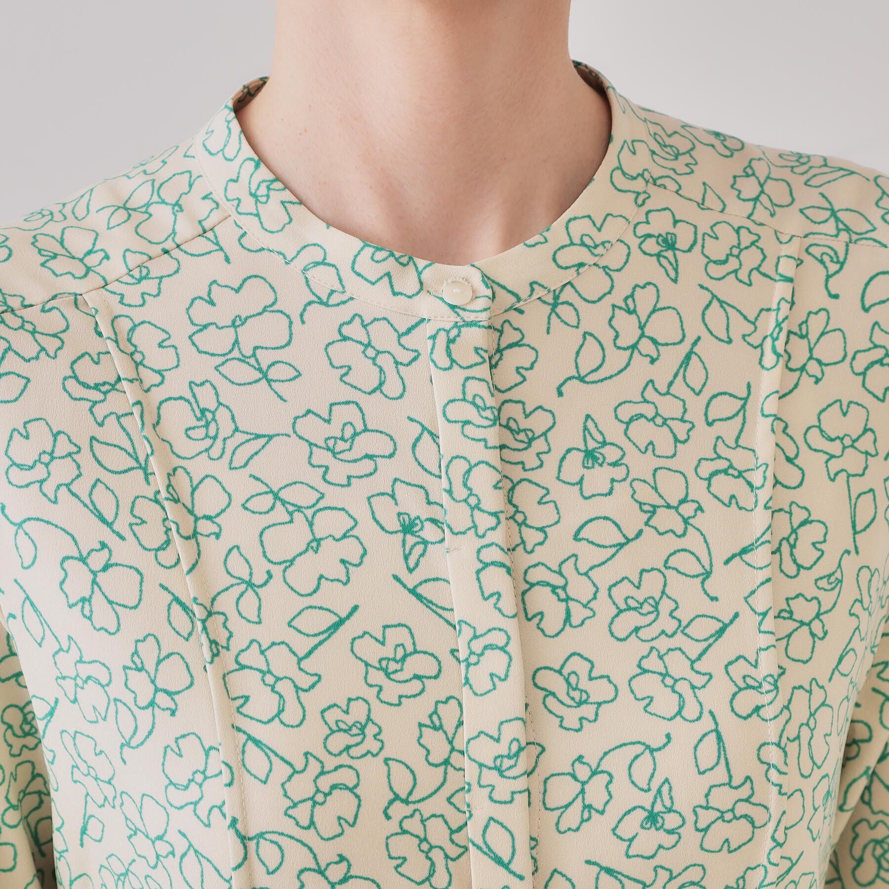 OPAQUE.CLIP「フラワープリントワンピース【洗濯機洗い可】」|ワンピース|