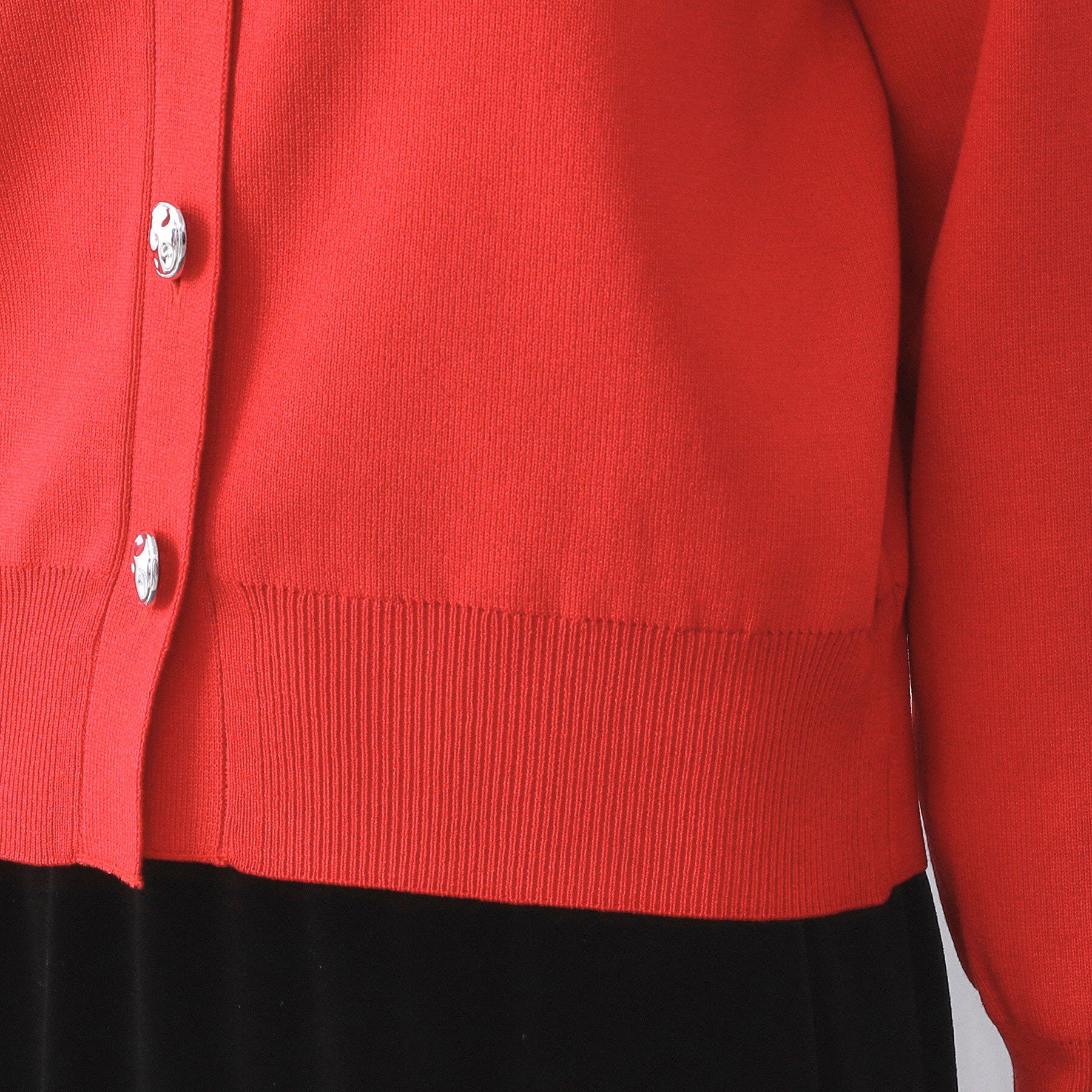 OPAQUE.CLIP「衿付き変形ボタンニットカーディガン【洗濯機OK/抗ピル】」|カーディガン|