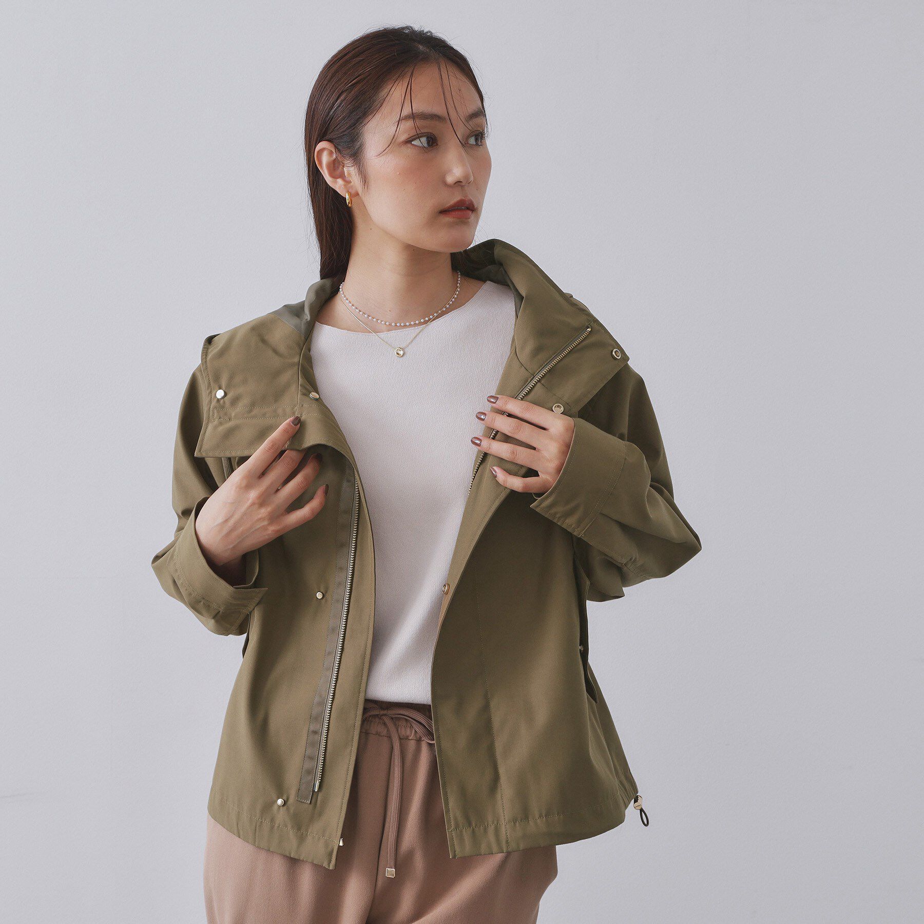 OPAQUE.CLIP「《ツインセット》マウンテンパーカー&times;キルティングベストライナー【撥水/洗濯機OK】」|ブルゾン・スタジャン|