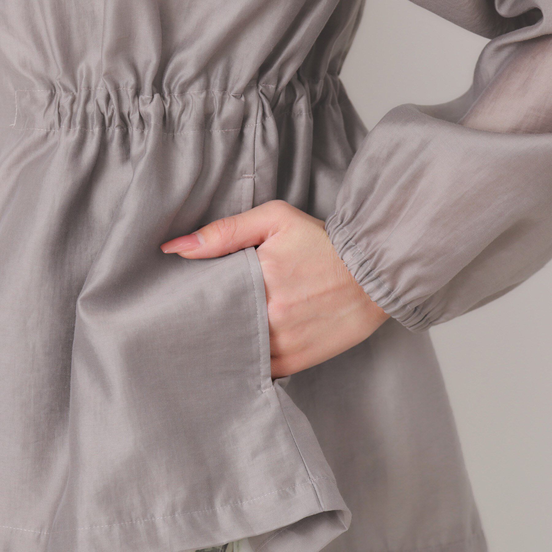 Couture broach「【オシャレな透け感・ペプラム】愛されシアーマンパ」|ブルゾン・スタジャン|