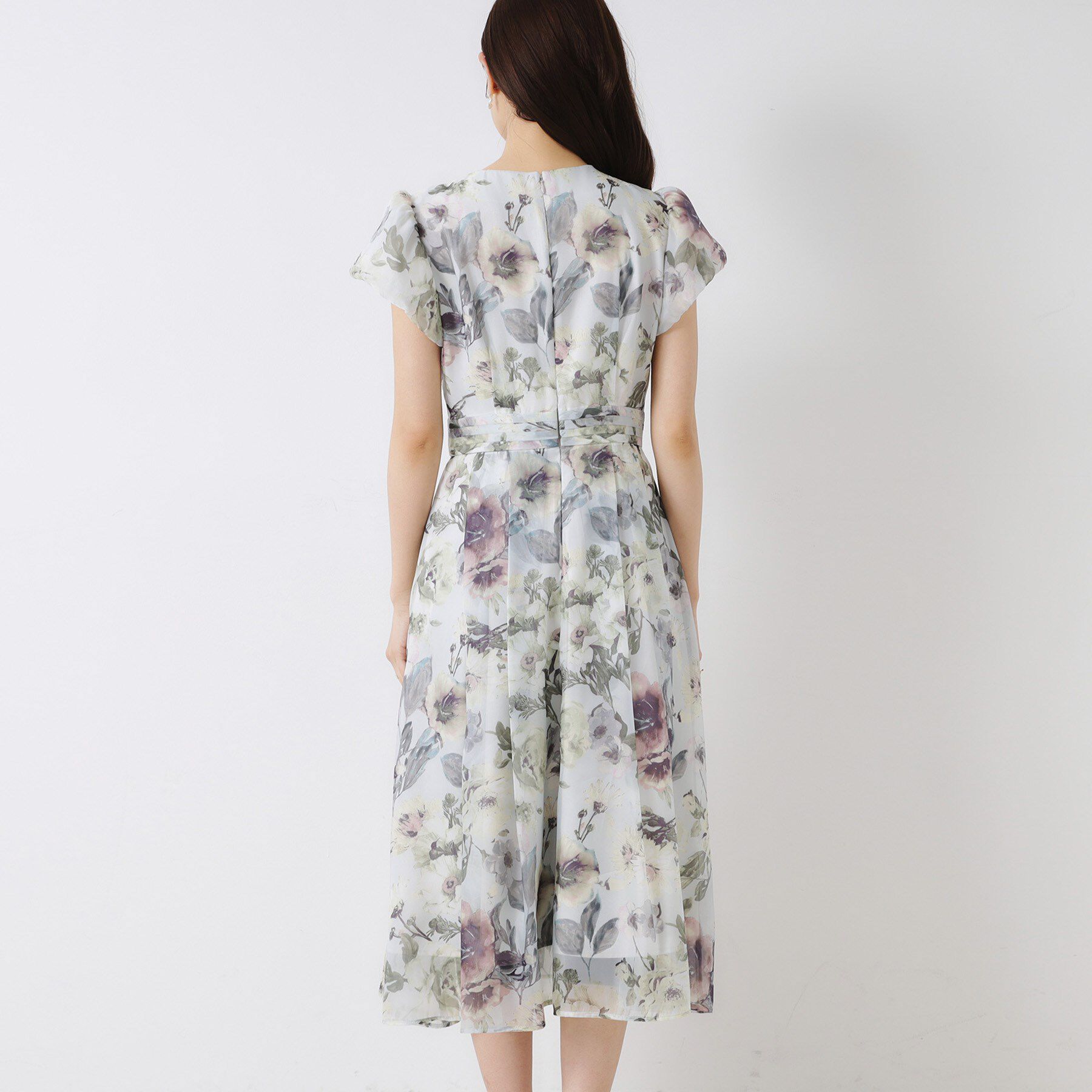 Couture broach「【花柄・一枚で着映える・細見え】Summerオーガンフルールワンピース」|ワンピース|