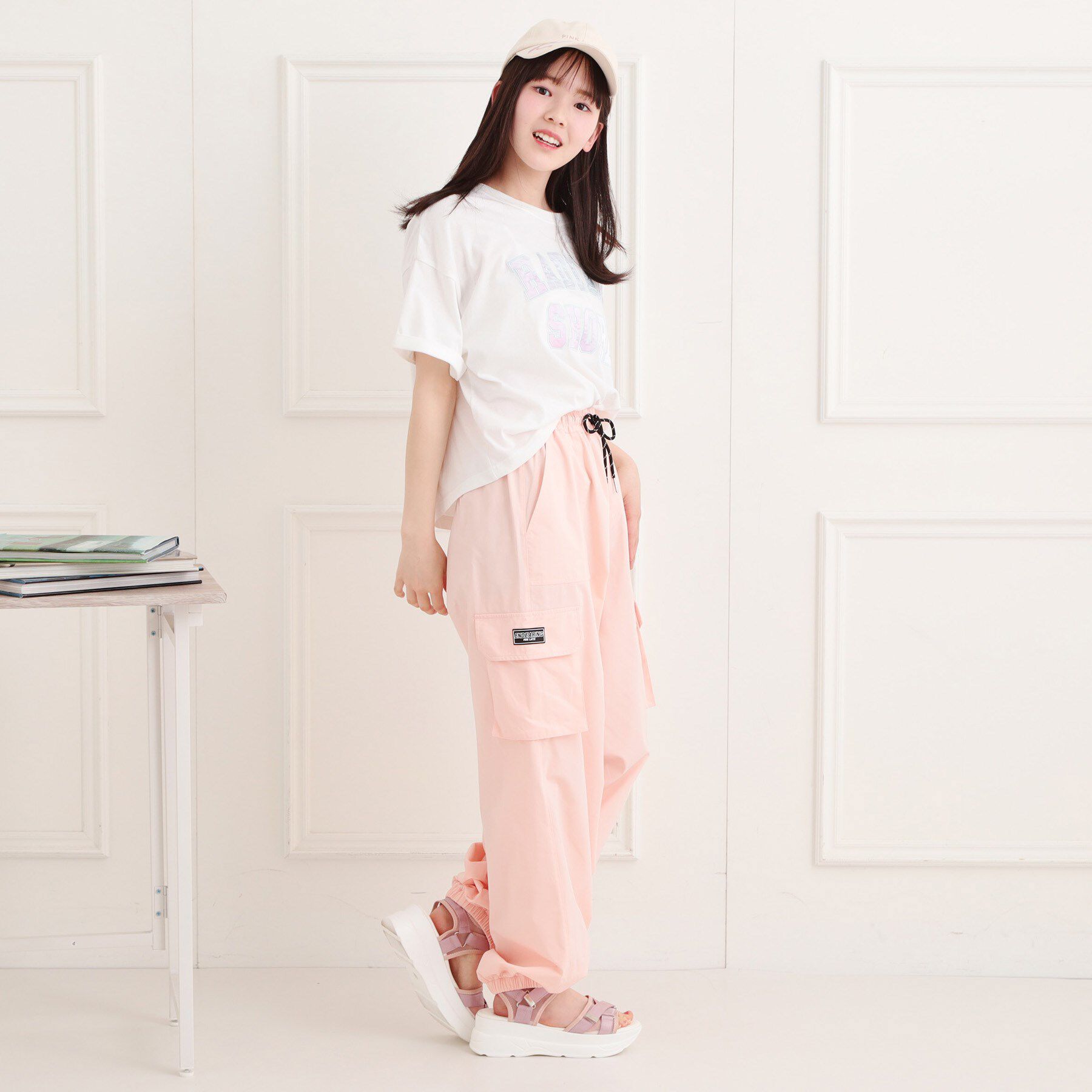 PINK-latte「シンプルカーゴパンツ」|その他|