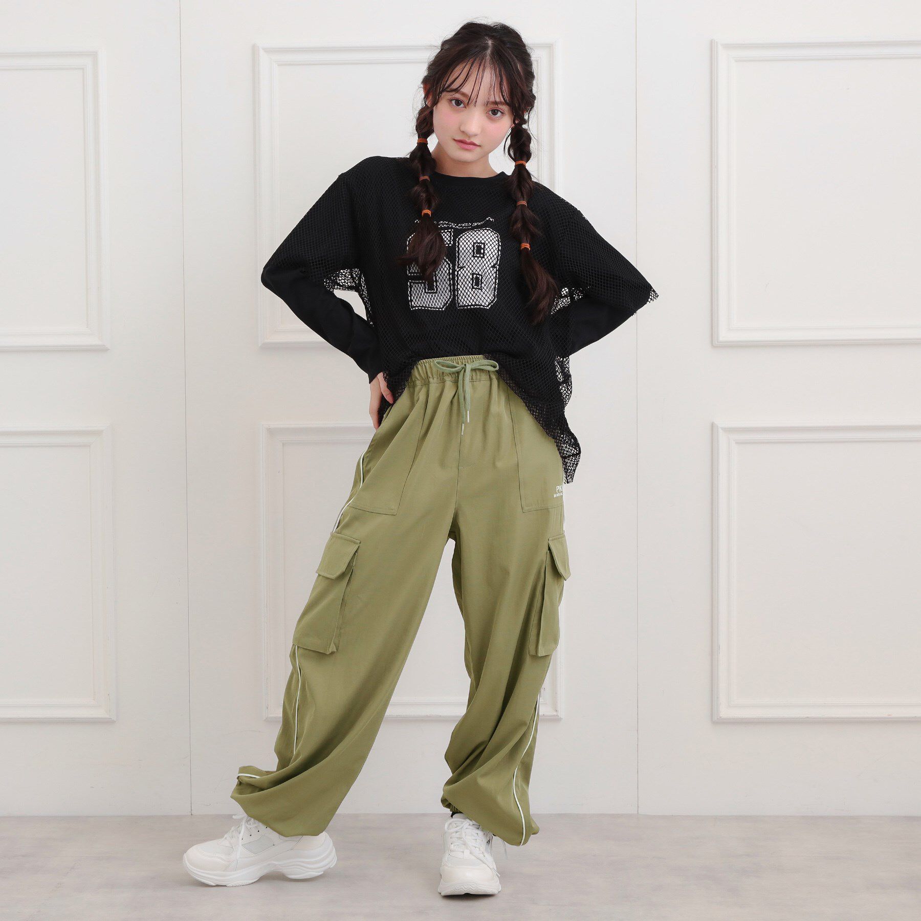 PINK-latte「ベーシックパイピングカーゴパンツ」|その他|