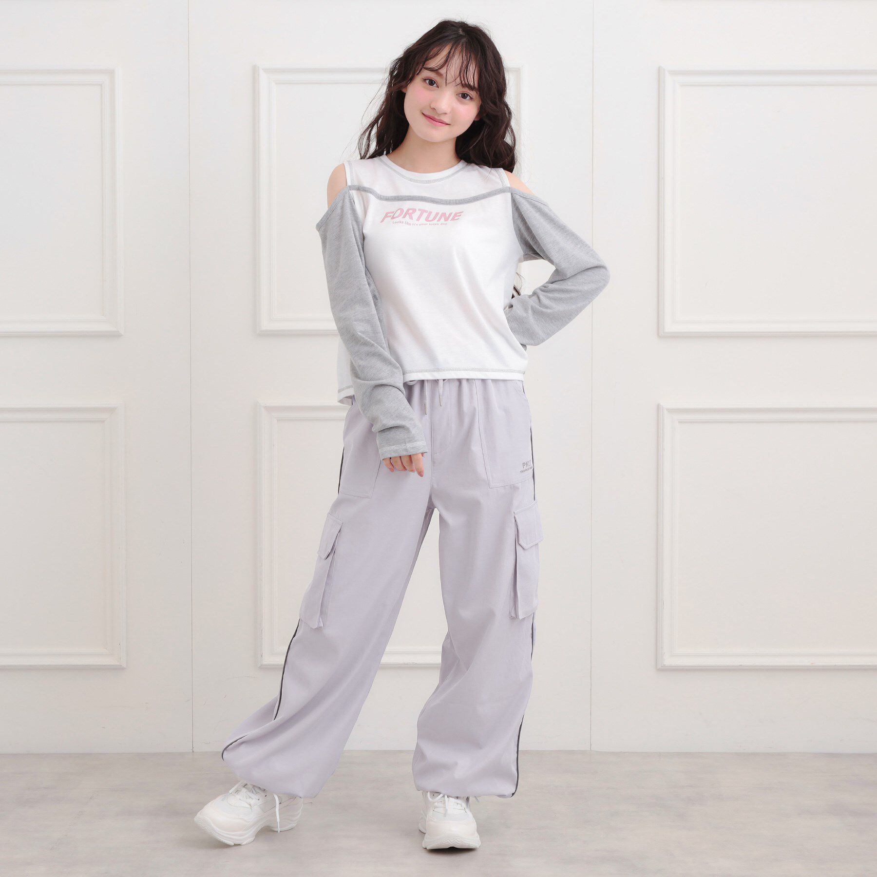 PINK-latte「ベーシックパイピングカーゴパンツ」|その他|