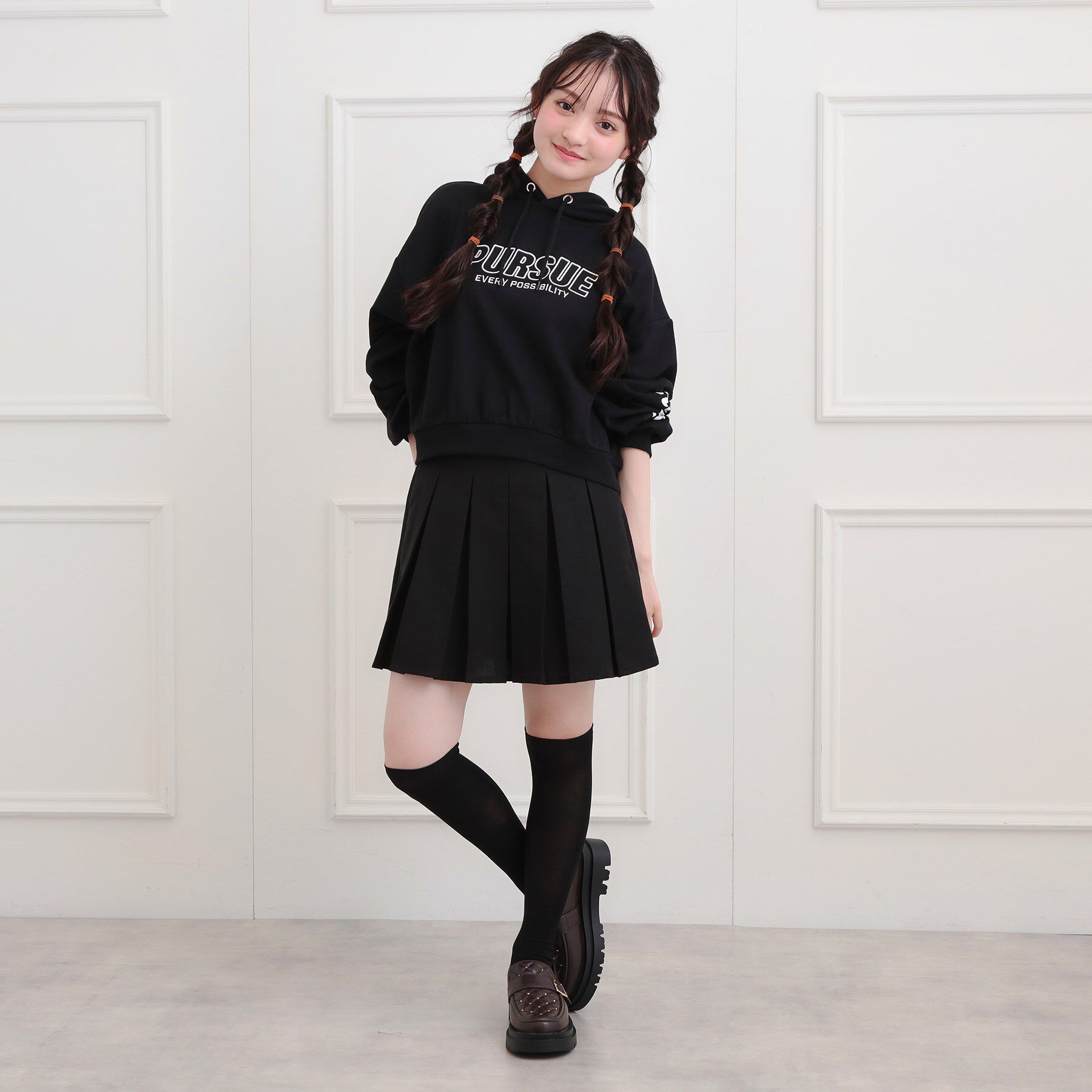 PINK-latte「インパン付プリーツスカート」|スカート|