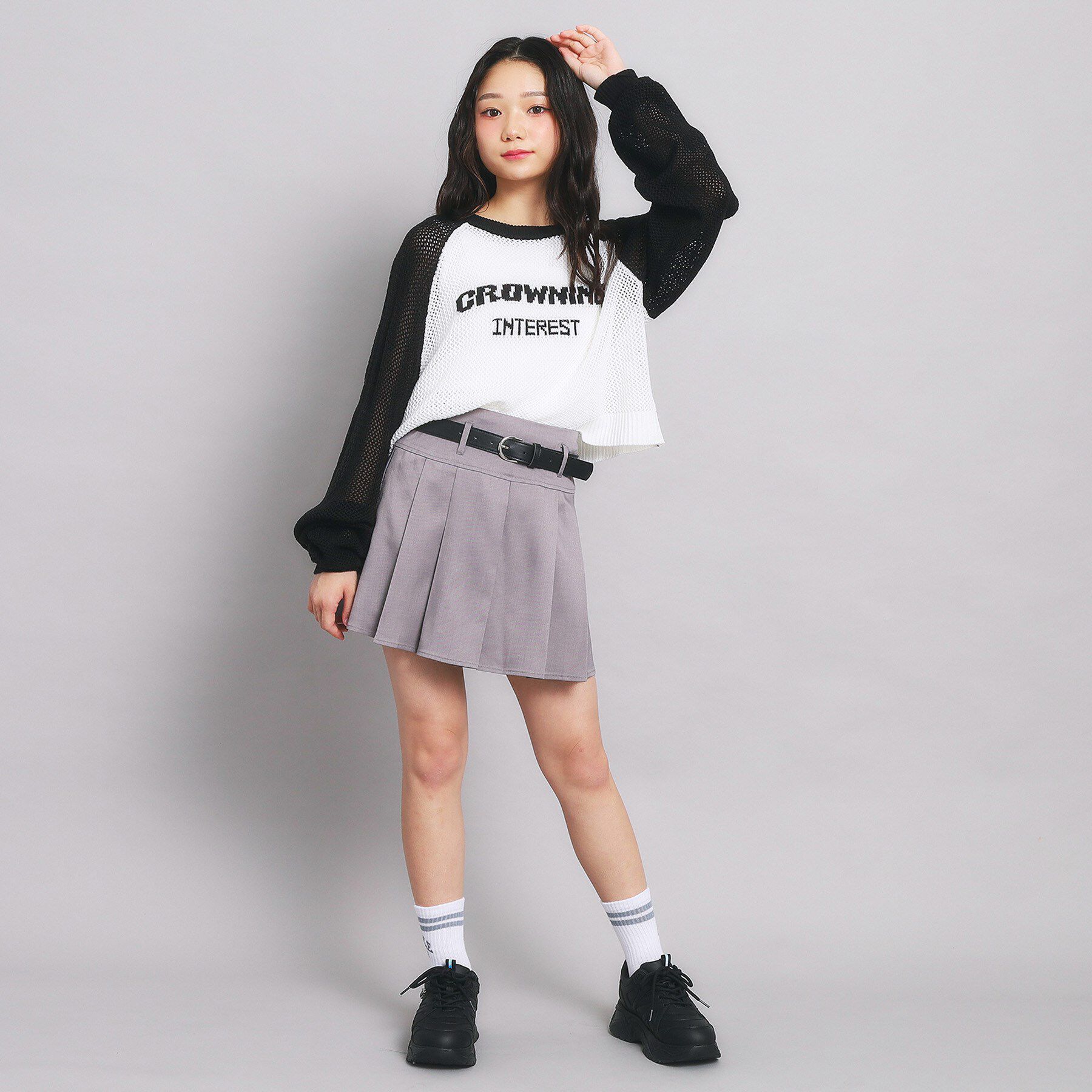 PINK-latte「【セットアイテム】メッシュニット＋タンクセット」|その他|