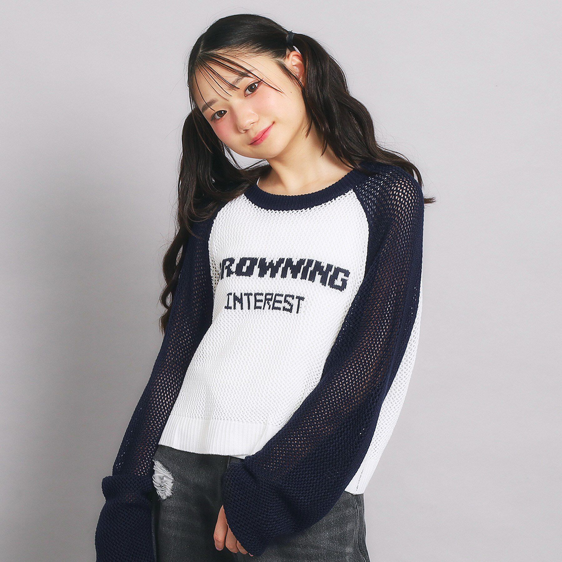 PINK-latte「【セットアイテム】メッシュニット＋タンクセット」|その他|