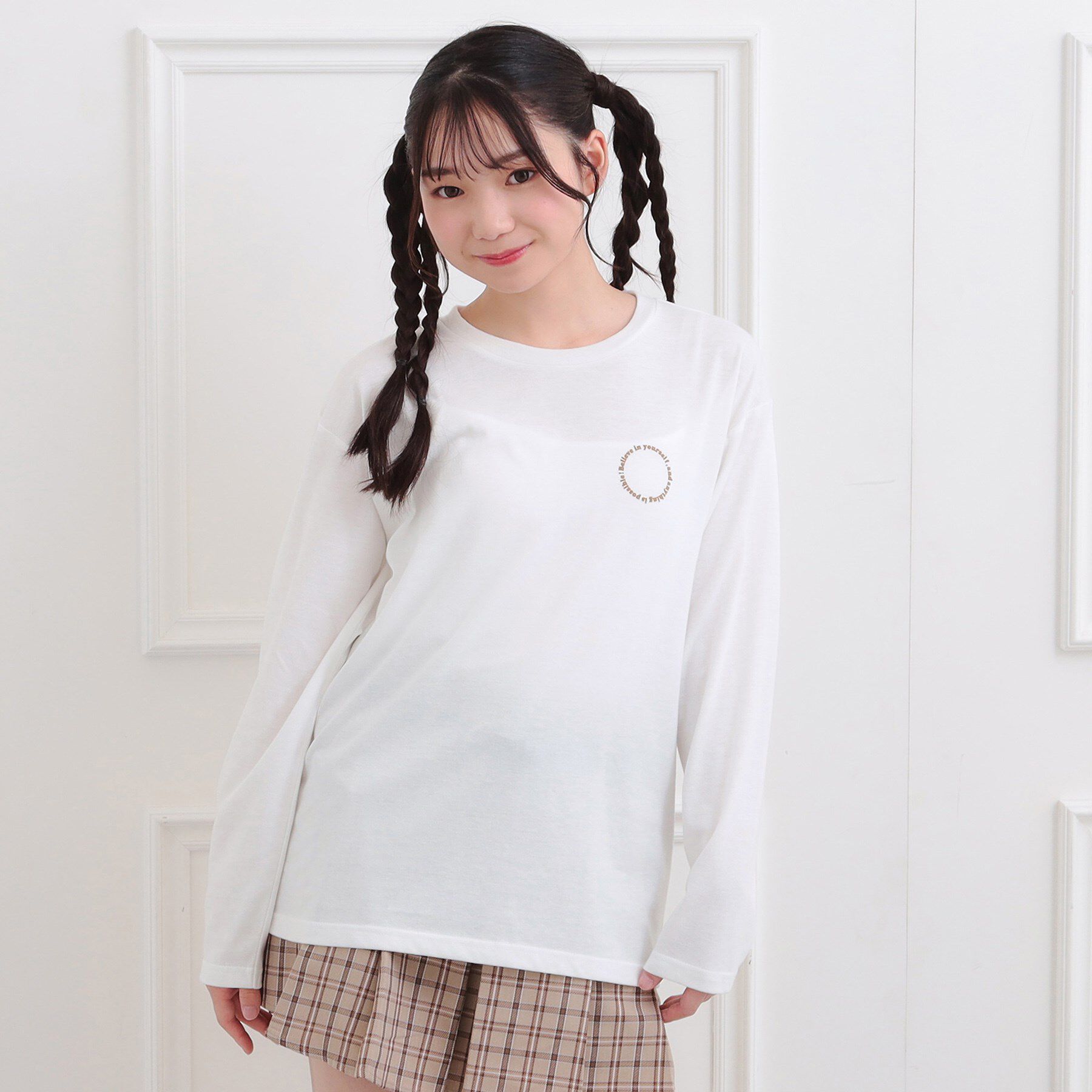 PINK-latte「フロッキーくまちゃんロンT」|Tシャツ・カットソー|