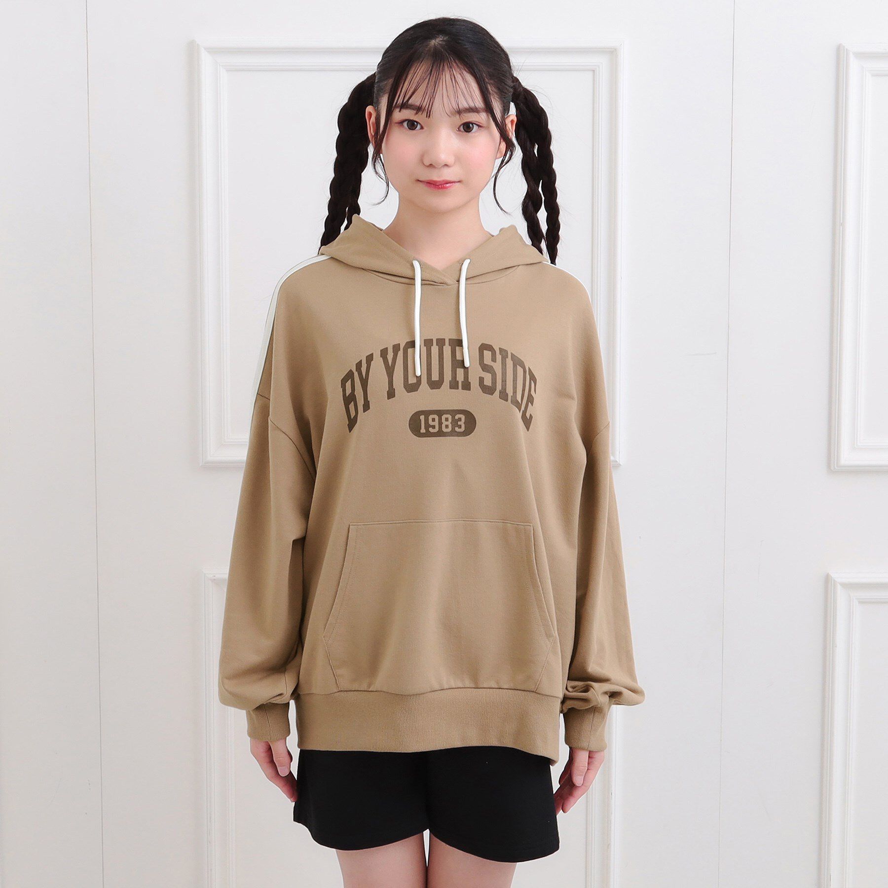 PINK-latte「袖ラインパーカ＋ショートパンツセット」|その他|