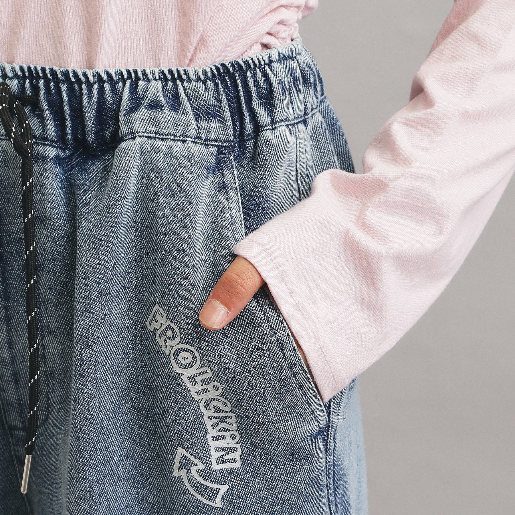 PINK-latte「らくがきデニムカーゴパンツ」|その他|