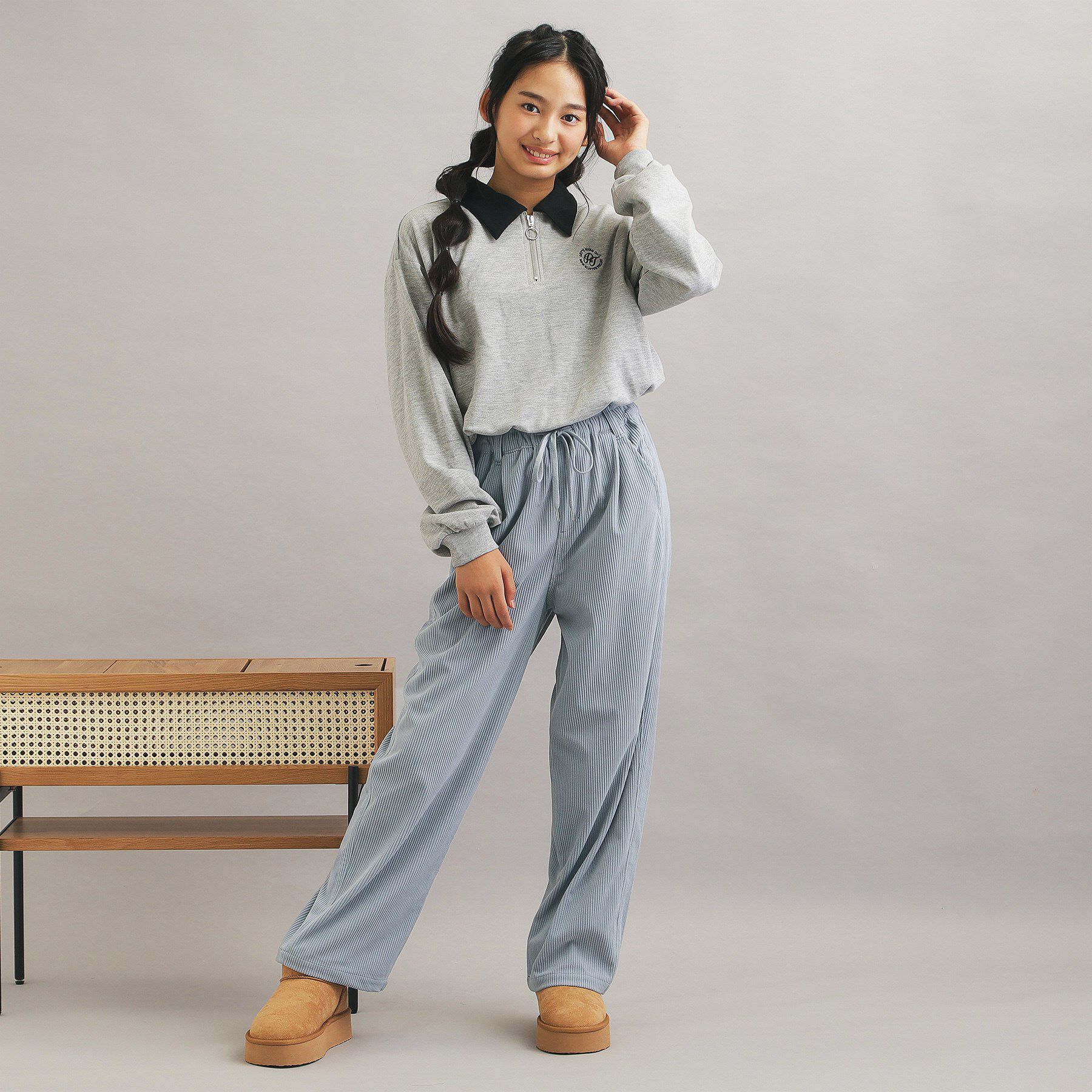 PINK-latte「コーデュロイイージーロングパンツ」|その他|