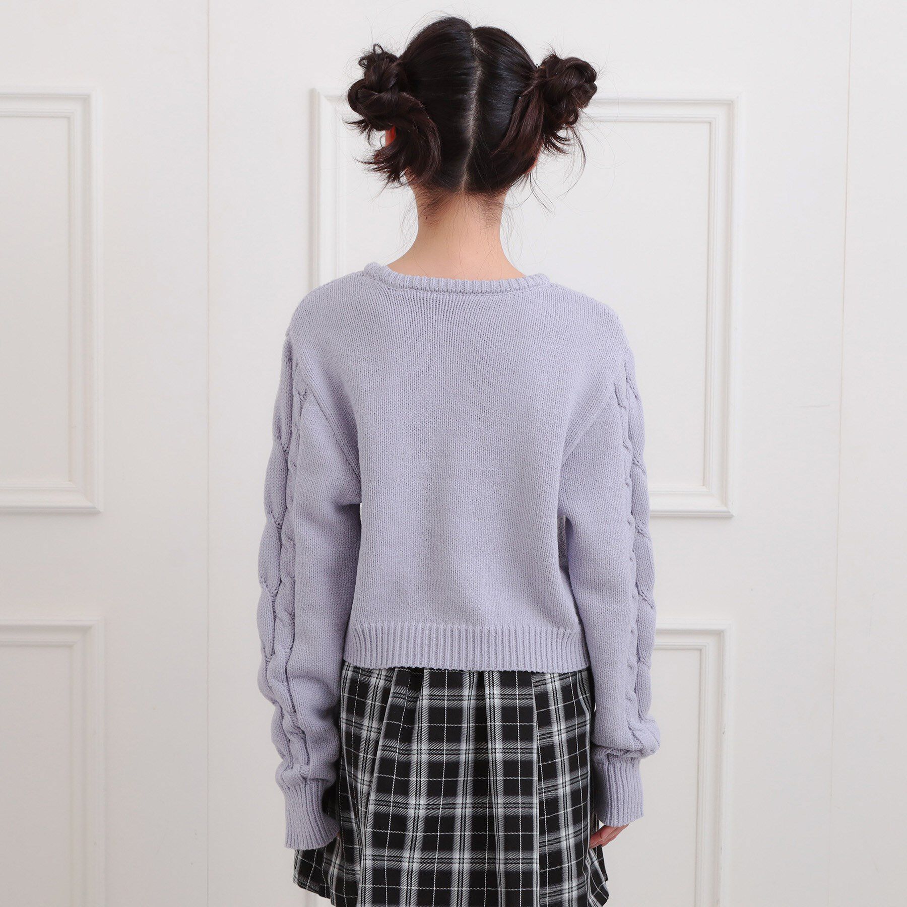 PINK-latte「リボン付ニットプルオーバー」|ニット・セーター|