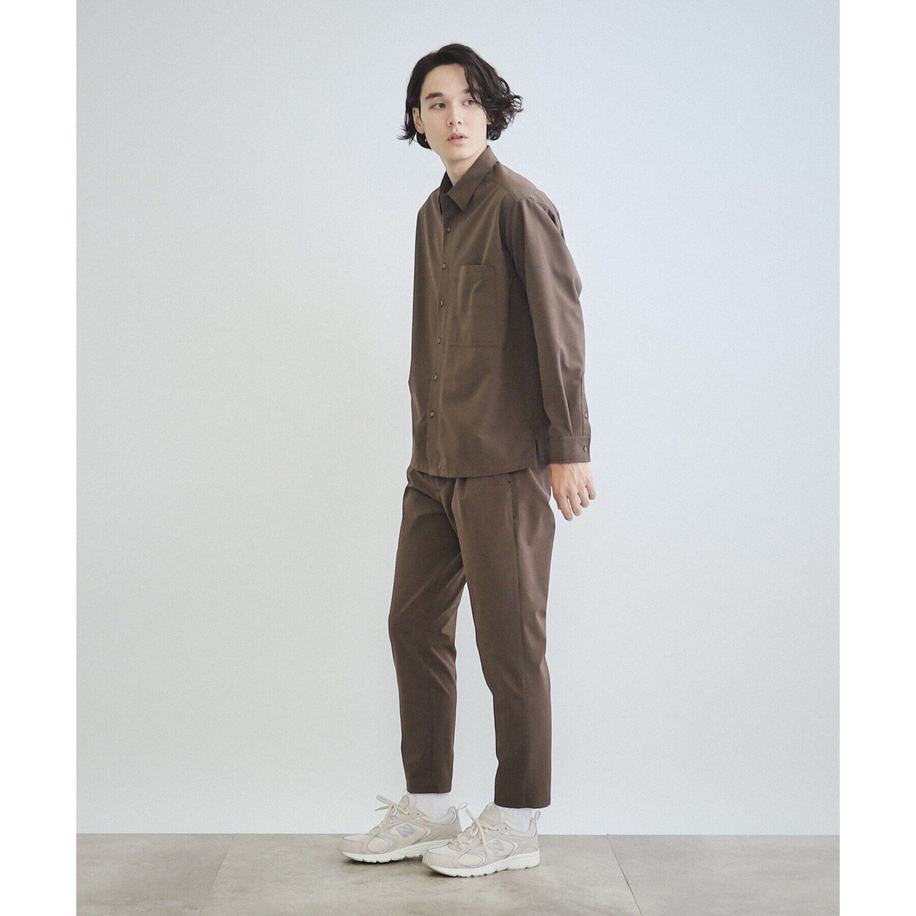 THE SHOP TK「【360&deg;ストレッチ／セットアップ可】リッチポリシャツ」|シャツ・ブラウス|