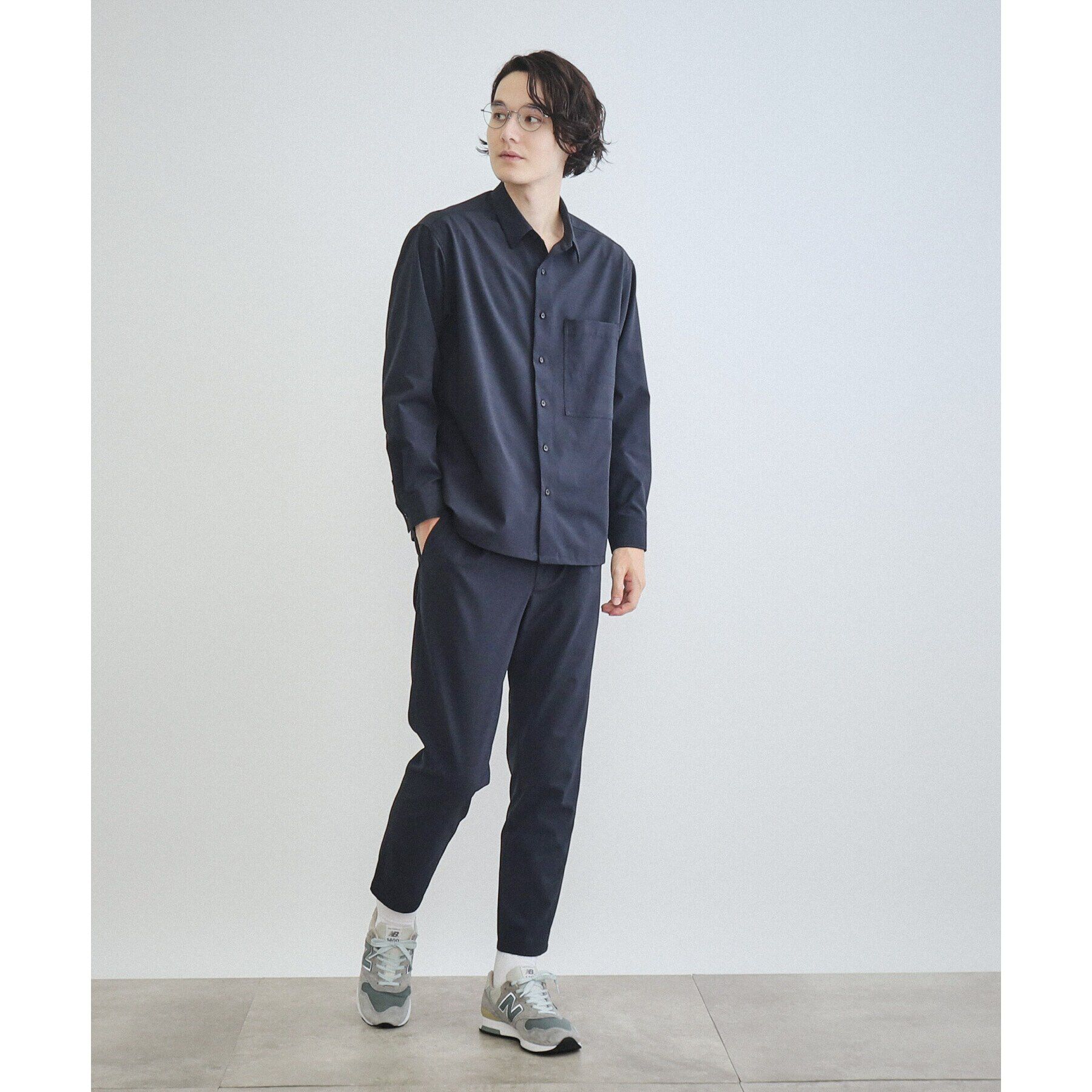 THE SHOP TK「【360&deg;ストレッチ／セットアップ可】リッチポリシャツ」|シャツ・ブラウス|