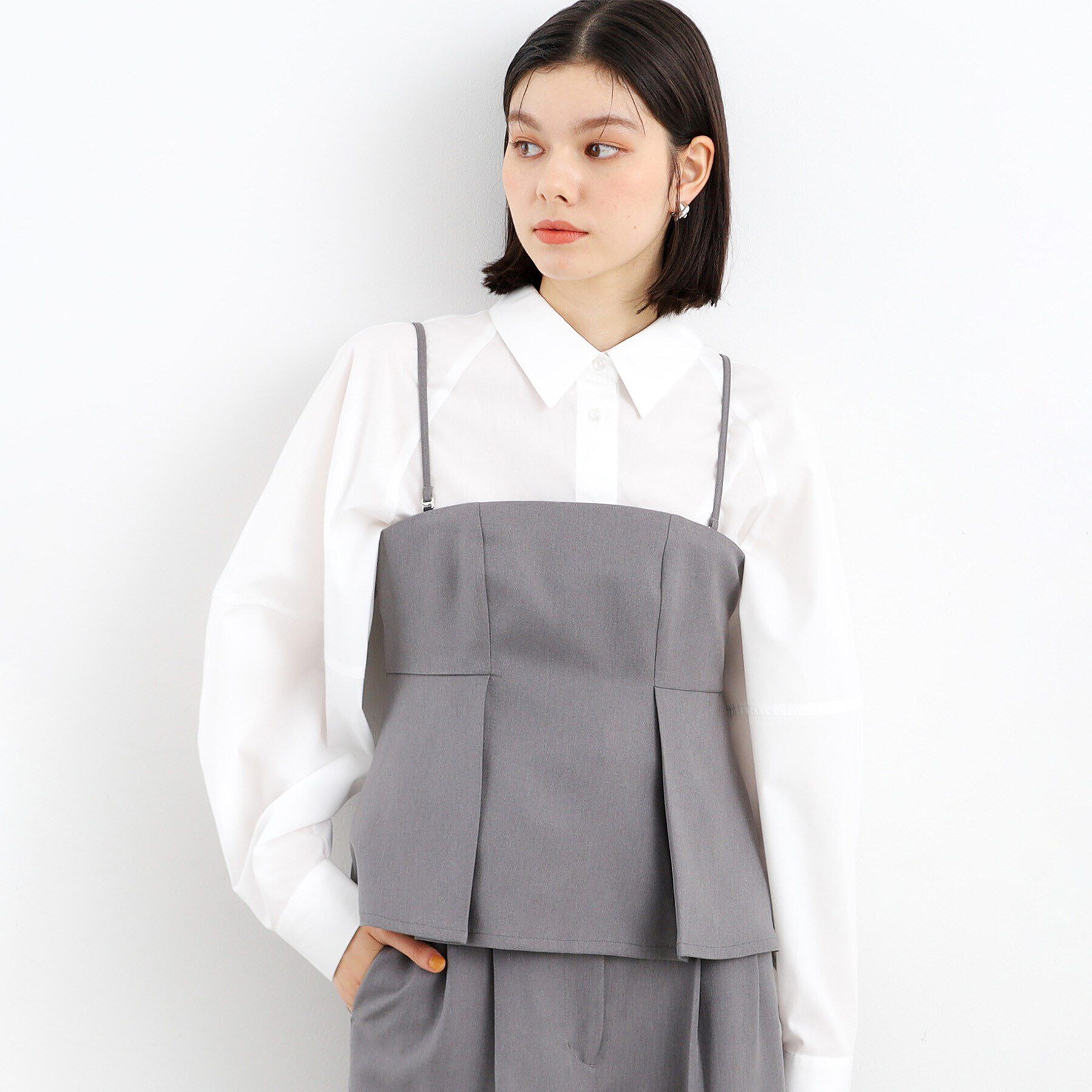 THE SHOP TK「【＠BAILA掲載】袖コクーンシャツ/洗濯機OK」|シャツ・ブラウス|オフホワイト(003