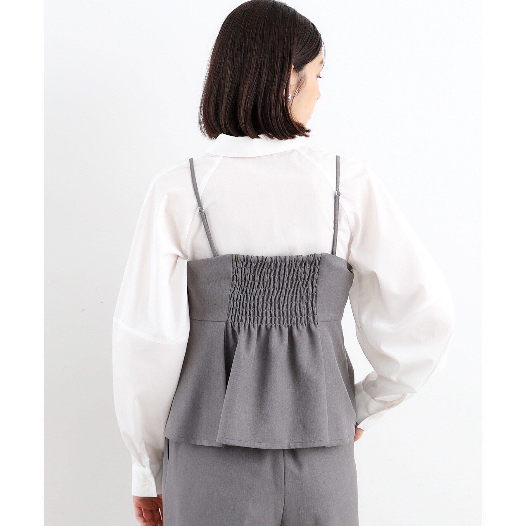 THE SHOP TK「【＠BAILA掲載】袖コクーンシャツ/洗濯機OK」|シャツ・ブラウス|