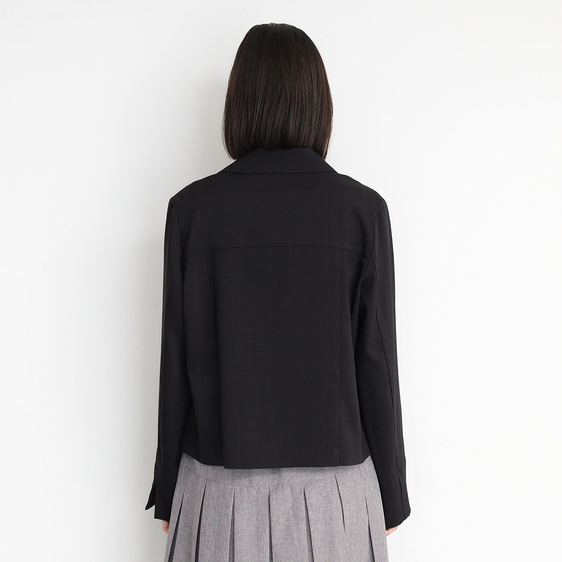 THE SHOP TK「【軽い/洗える/セットアップ可】フラップポケットショートジャケット」|テーラードジャケット|