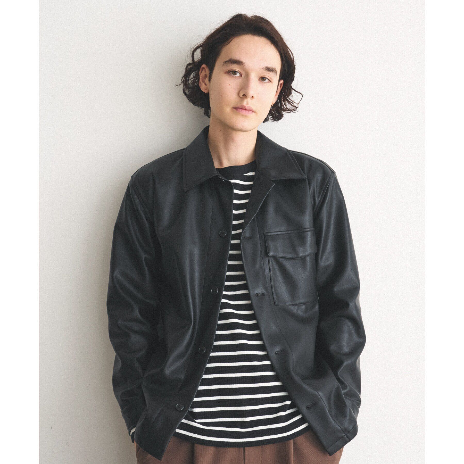 THE SHOP TK「ヴィンテージライクCPOシャツ」|ブルゾン・スタジャン|