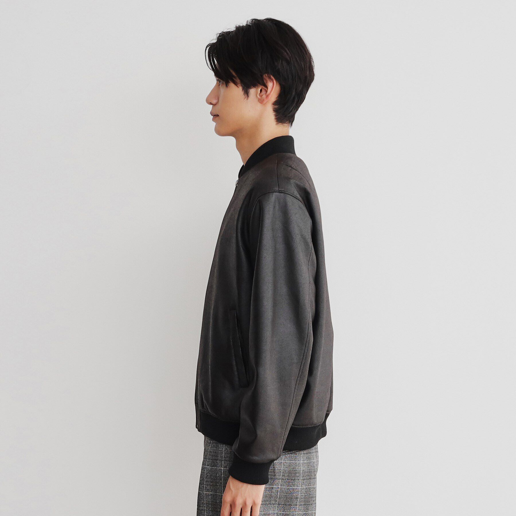 THE SHOP TK「ヴィンテージライクリブブルゾン」|ブルゾン・スタジャン|