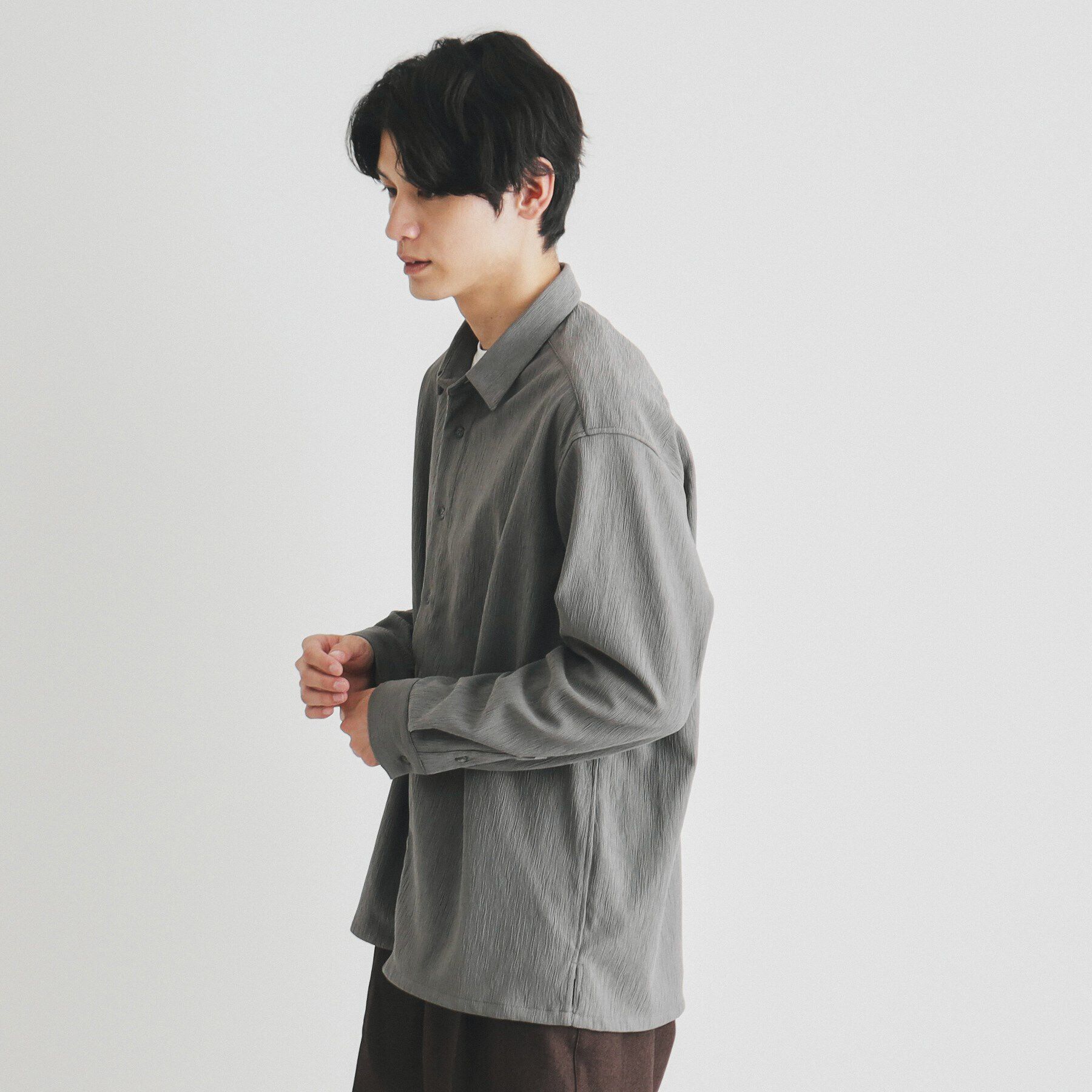 THE SHOP TK「リラックスシルエット楊柳シャツ」|シャツ・ブラウス|