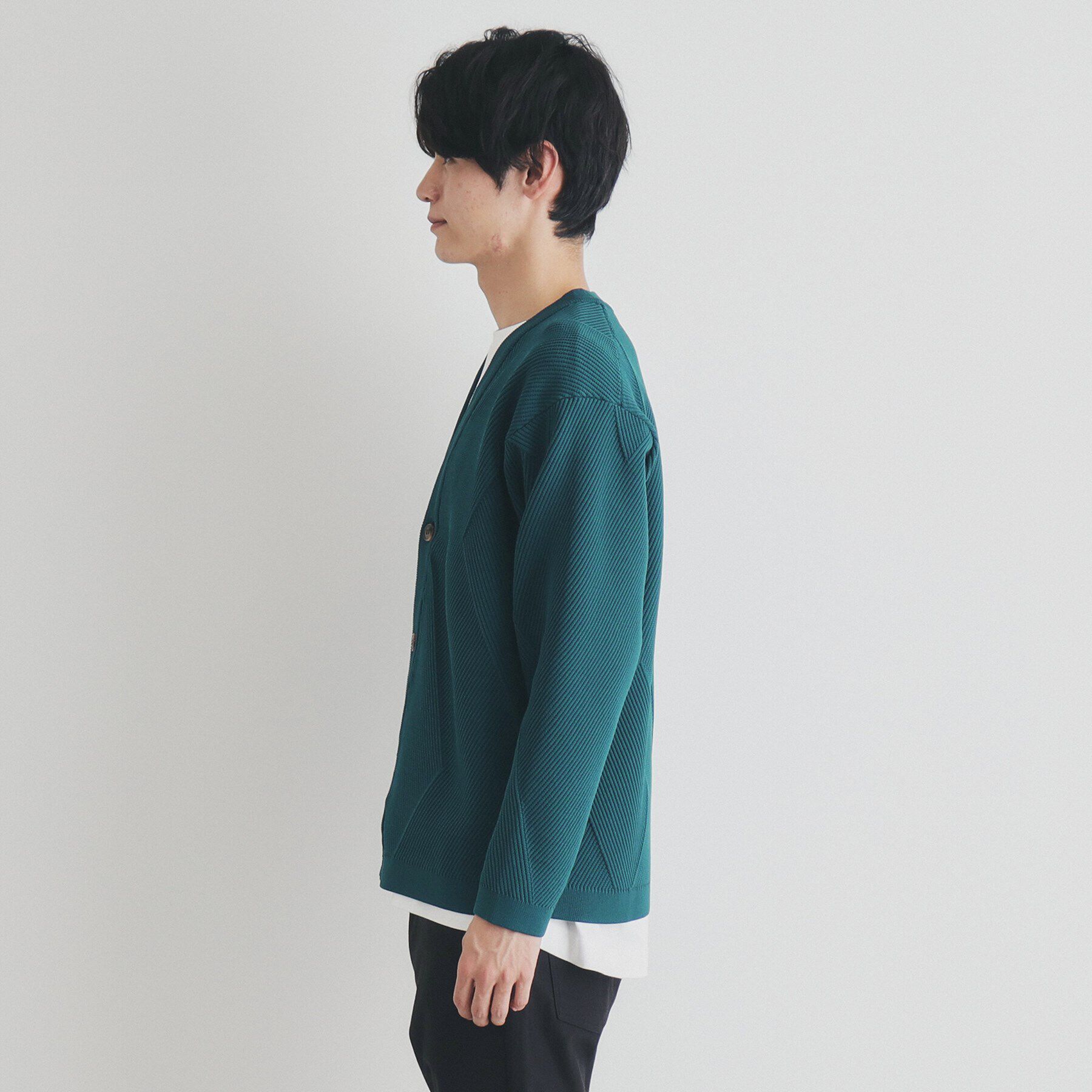 THE SHOP TK「ダイヤパネルアンサンブルカーディガン」|カーディガン|