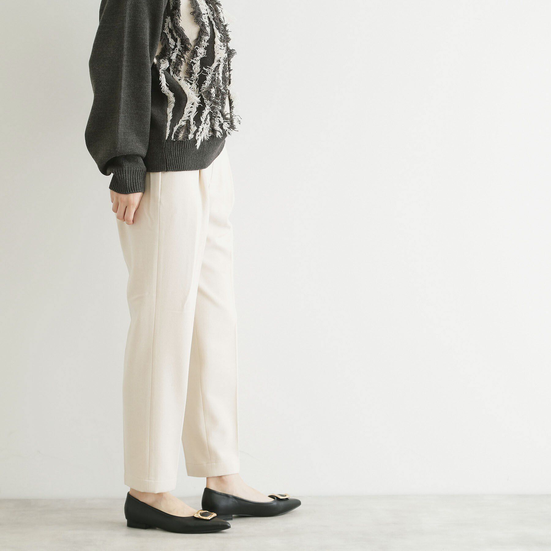 THE SHOP TK「【洗える】両面起毛テーパードパンツ」|その他|