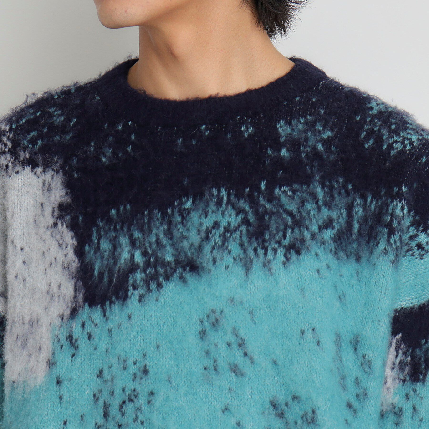 THE SHOP TK「グラデーションシャギーニット ビッグシルエット」|ニット・セーター|