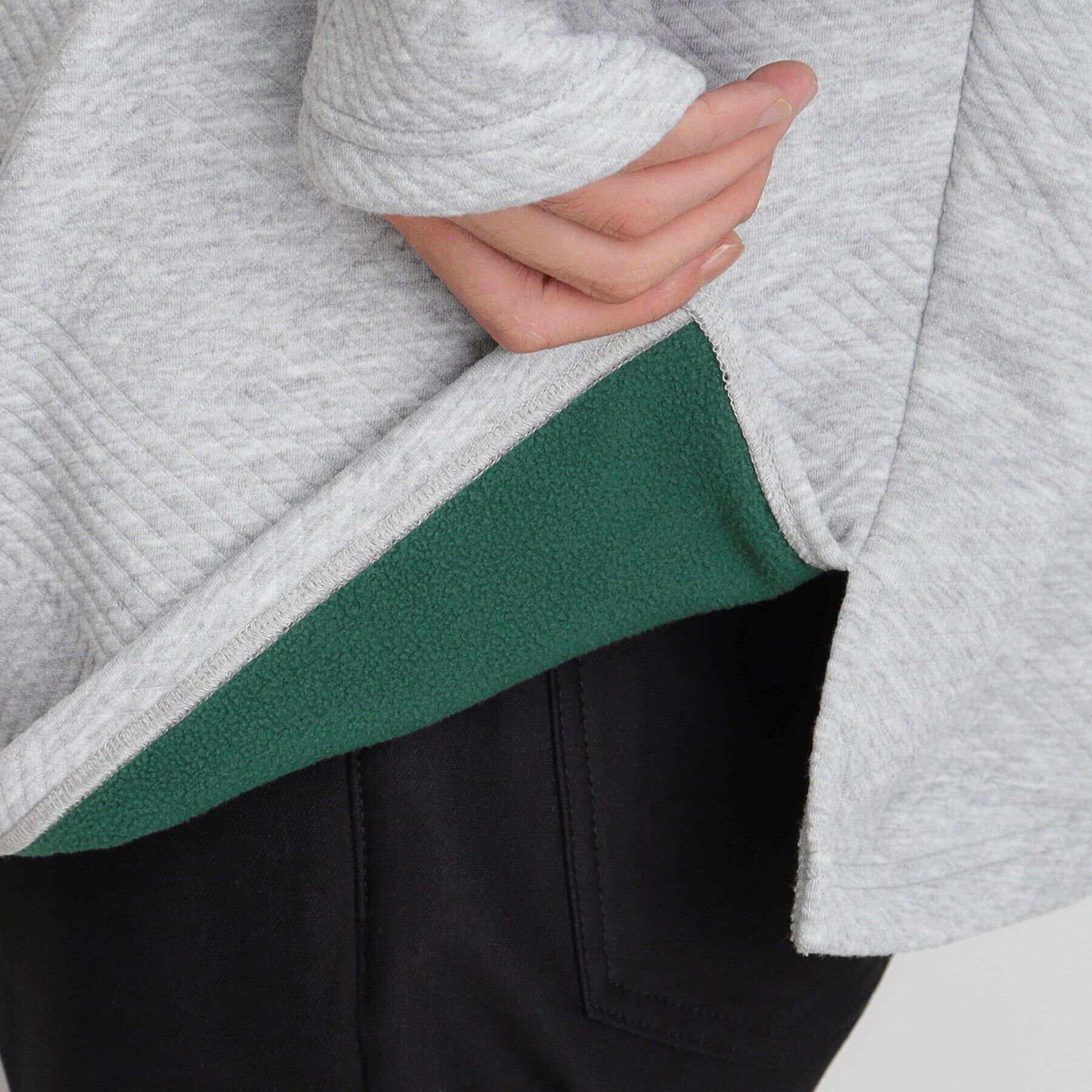 THE SHOP TK「ふくれキルティングフリースプルオーバー」|Tシャツ・カットソー|