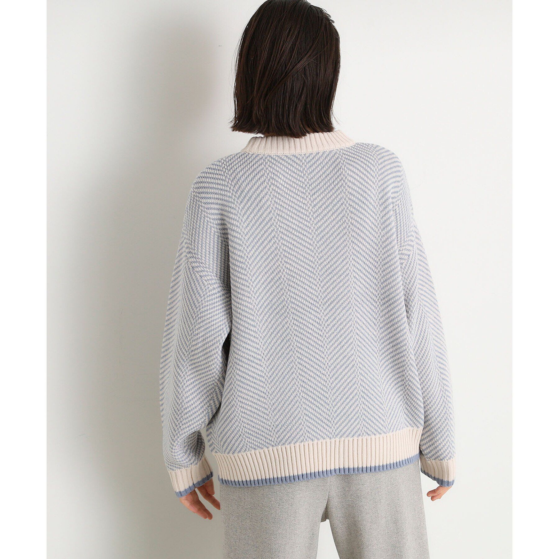 THE SHOP TK「ラメヘリンボーンニット【洗濯機OK】」|ニット・セーター|