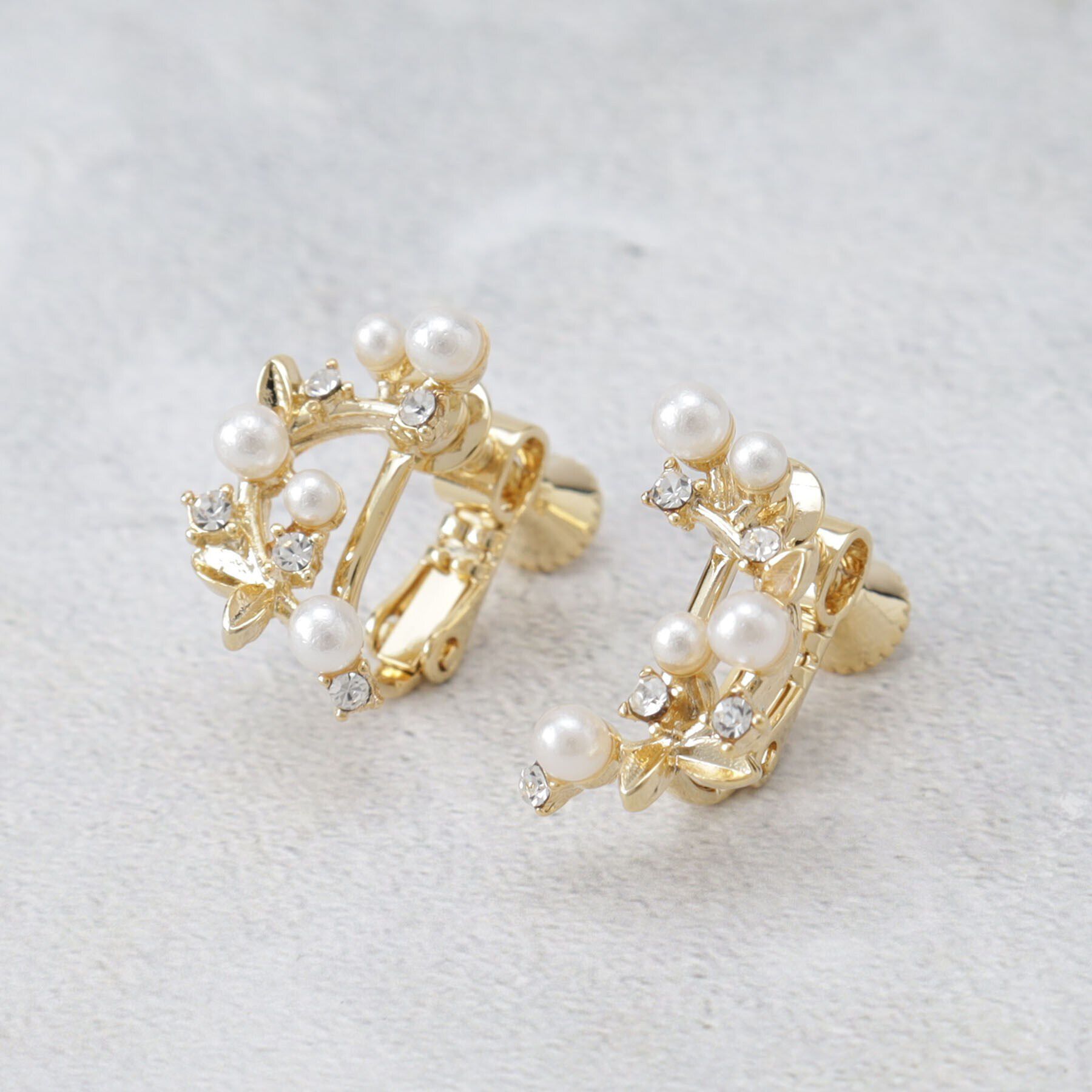 THE SHOP TK「ビジューパール調イヤリング」|イヤリング|ゴールド(007)