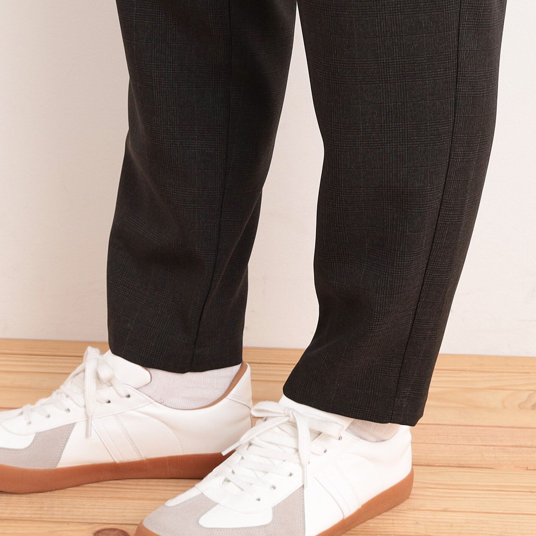 THE SHOP TK「グレンチェックイージーテーパードパンツ」|その他|