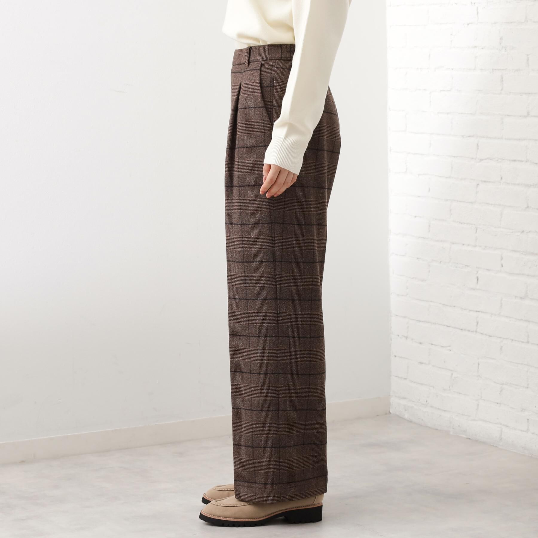 THE SHOP TK「【着丈選べる/XS～XLサイズ】あったか裏起毛ワイドパンツ」|その他|