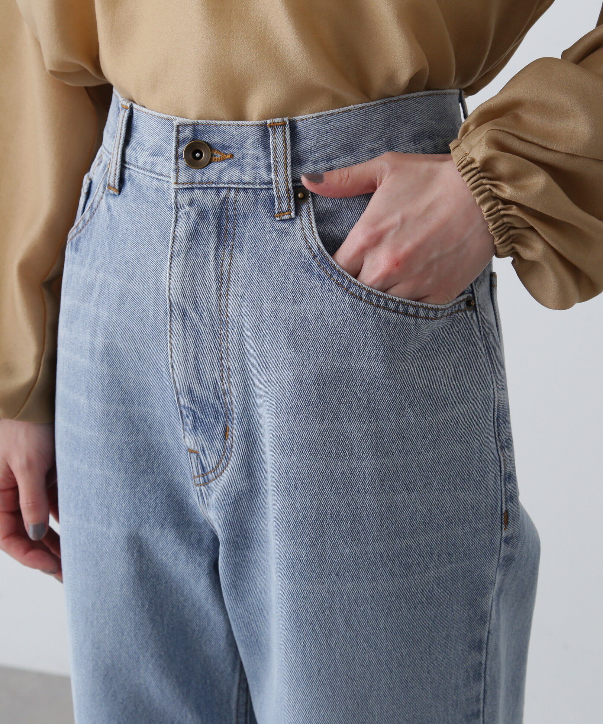  「ハイライズストレートデニムパンツ」|その他|