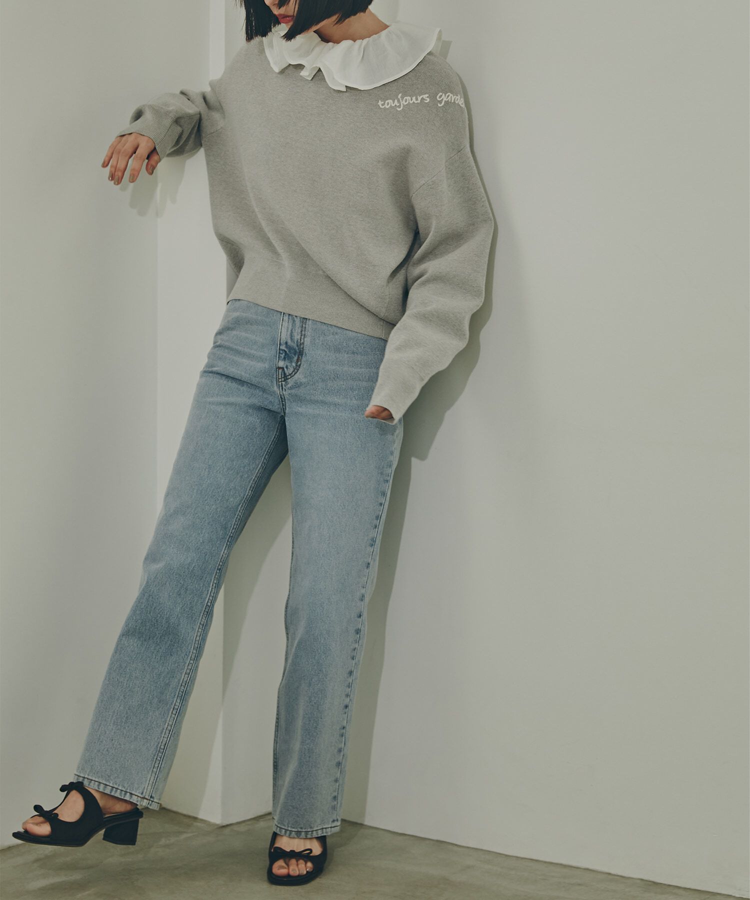  「ハイライズストレートデニムパンツ」|その他|