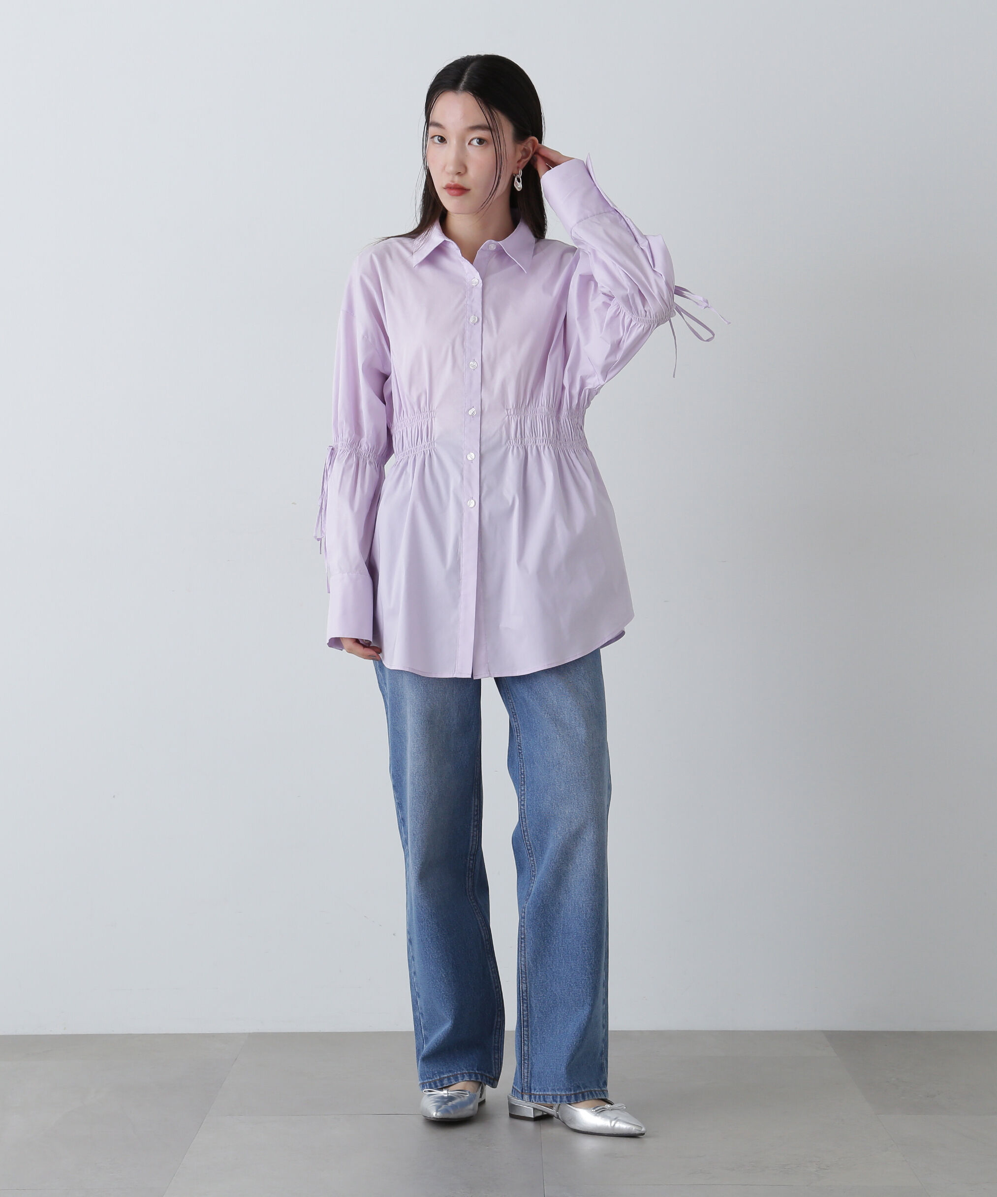  「ハイライズストレートデニムパンツ」|その他|