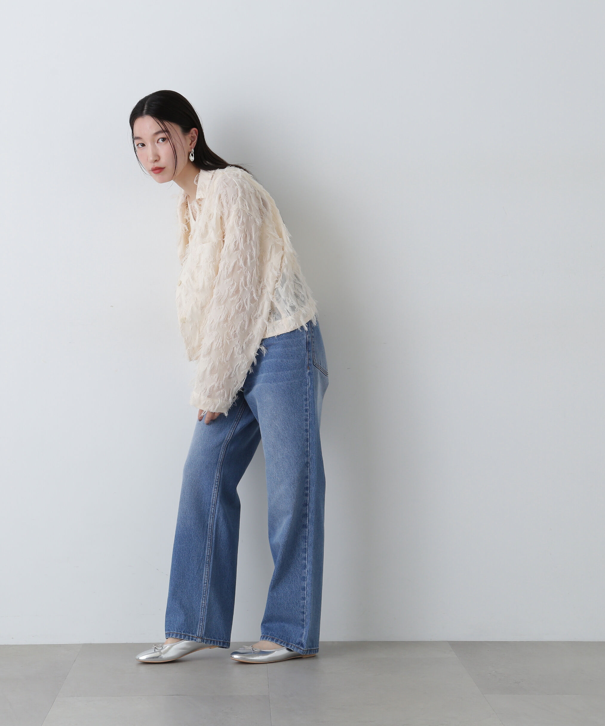  「ハイライズストレートデニムパンツ」|その他|