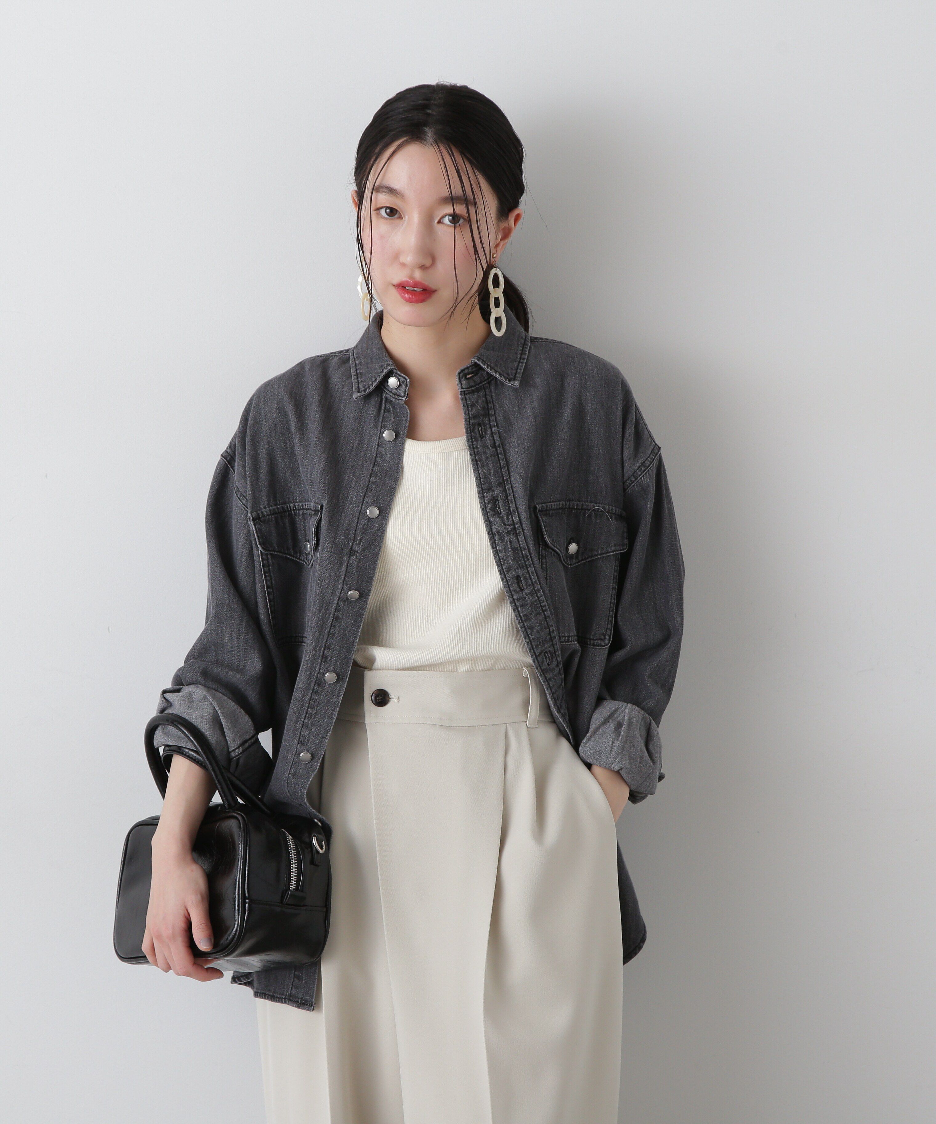  「ルーズデニムシャツ」|シャツ・ブラウス|