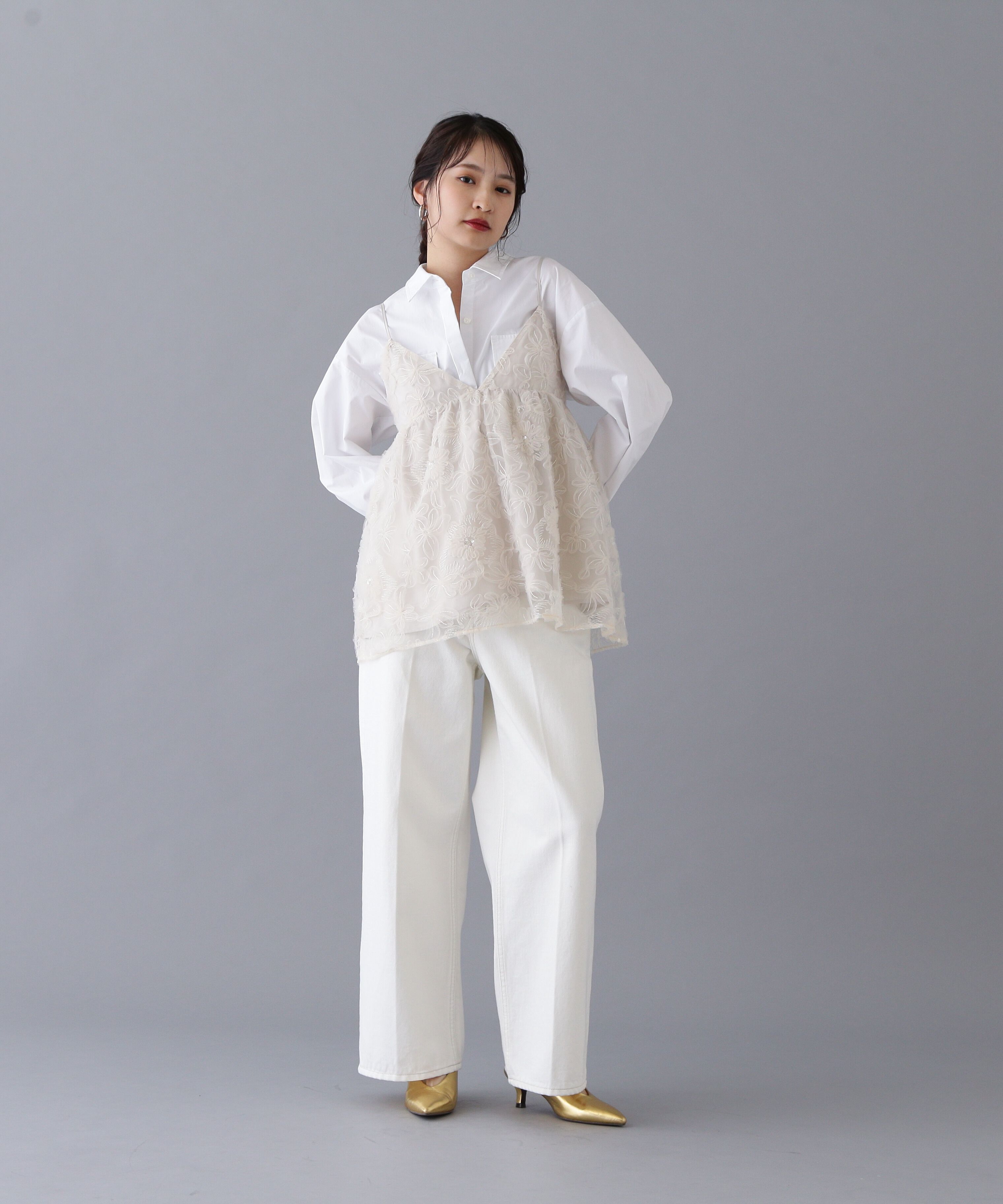  「オーバーサイズフラップシャツ」|シャツ・ブラウス|