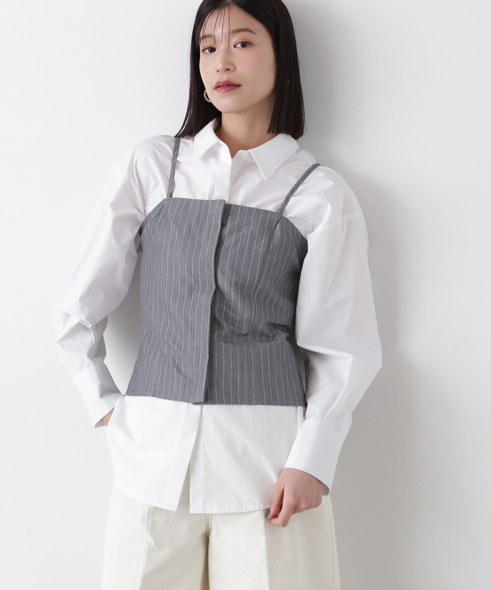  「オーバーサイズフラップシャツ」|シャツ・ブラウス|