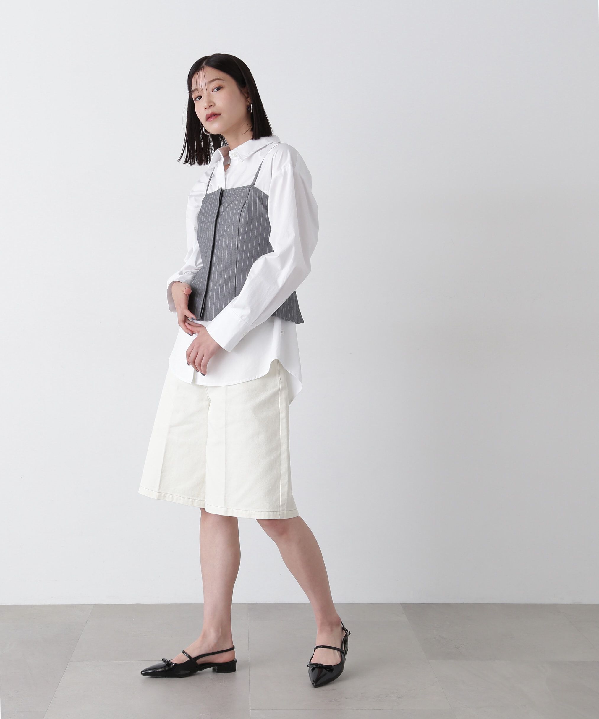  「オーバーサイズフラップシャツ」|シャツ・ブラウス|