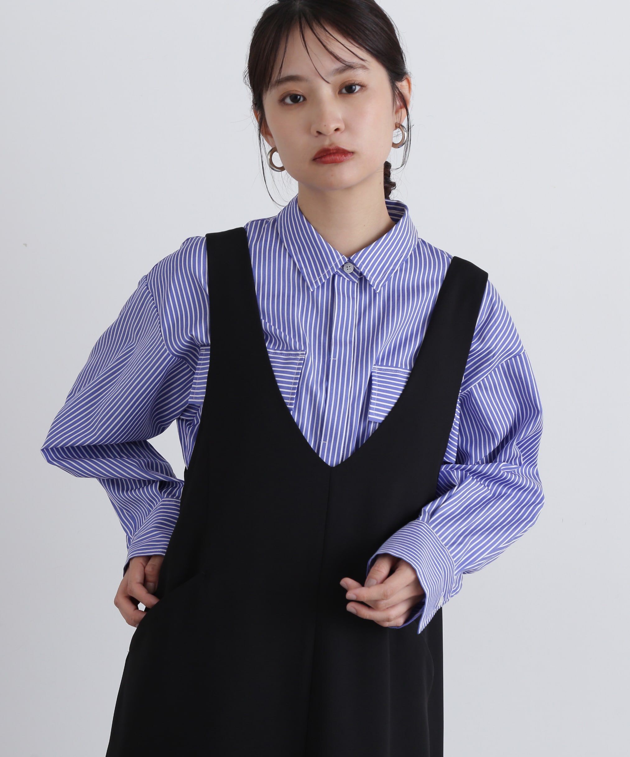  「オーバーサイズフラップシャツ」|シャツ・ブラウス|ブルーストラ 1