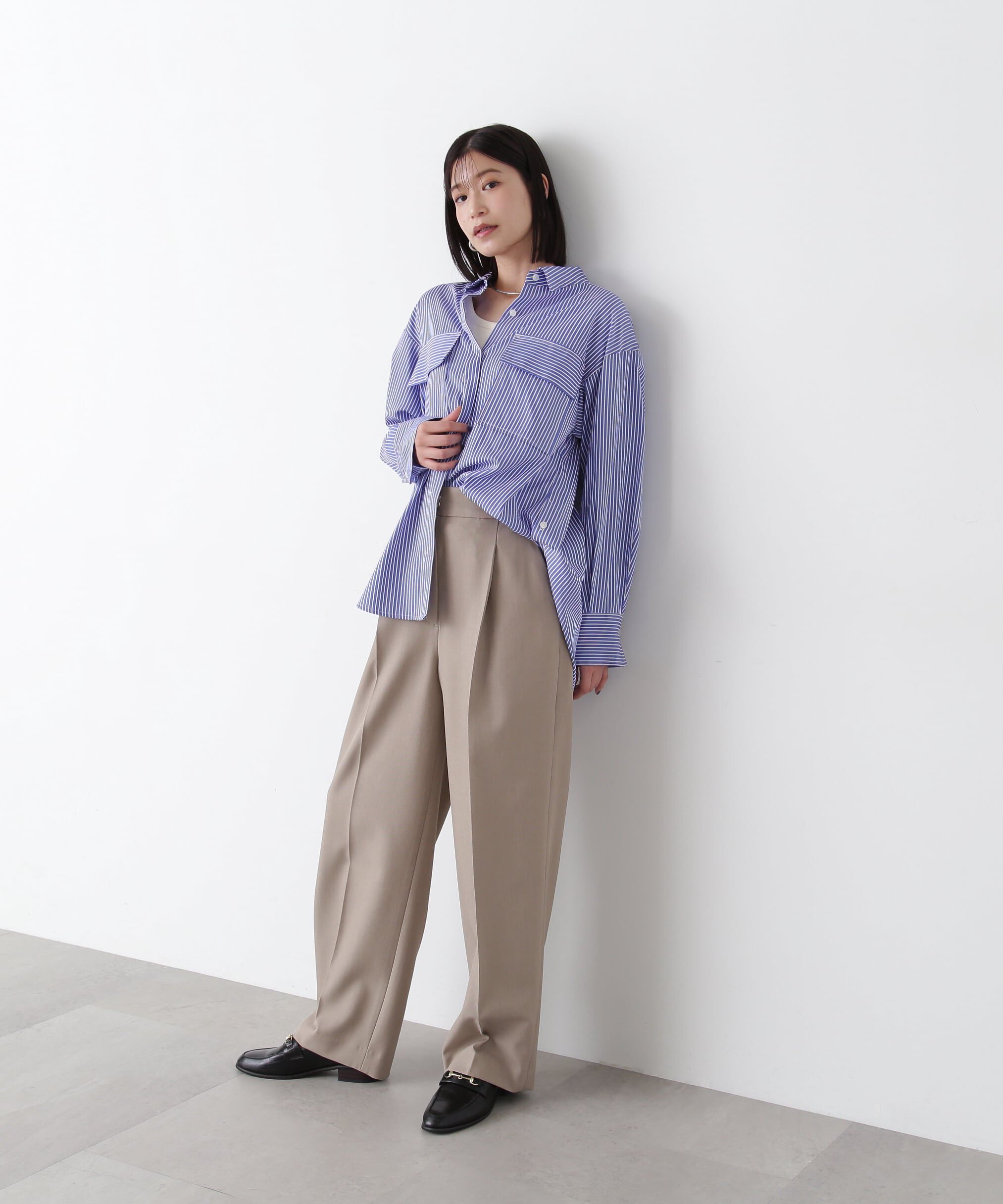  「オーバーサイズフラップシャツ」|シャツ・ブラウス|