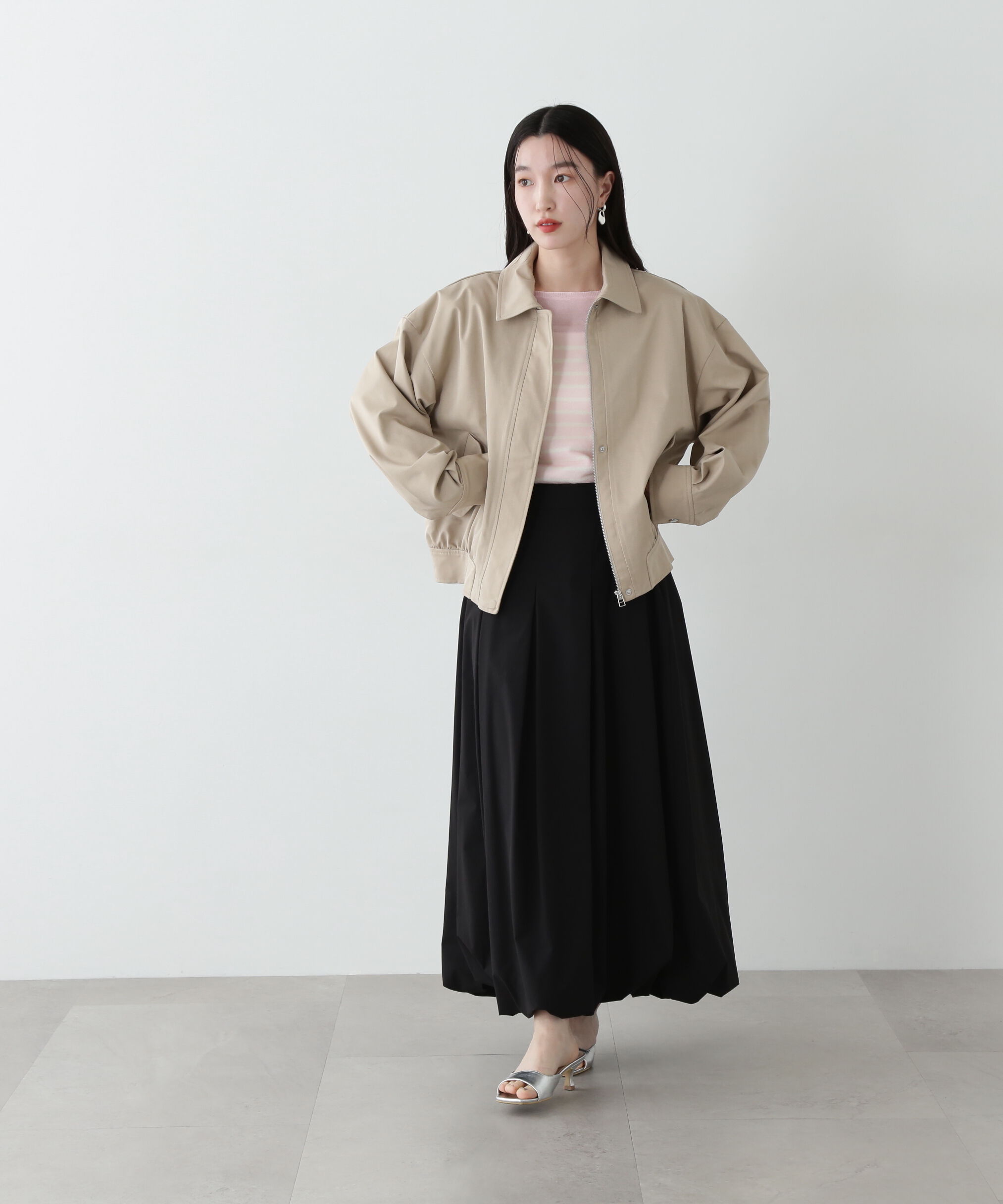  「シアーボーダーニット」|ニット・セーター|