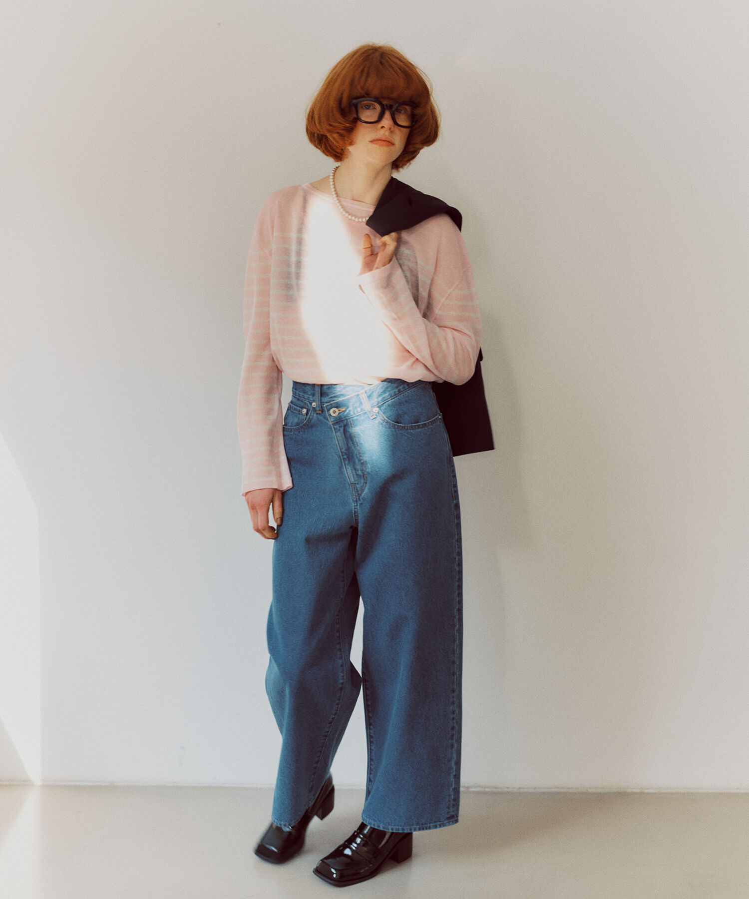  「シアーボーダーニット」|ニット・セーター|