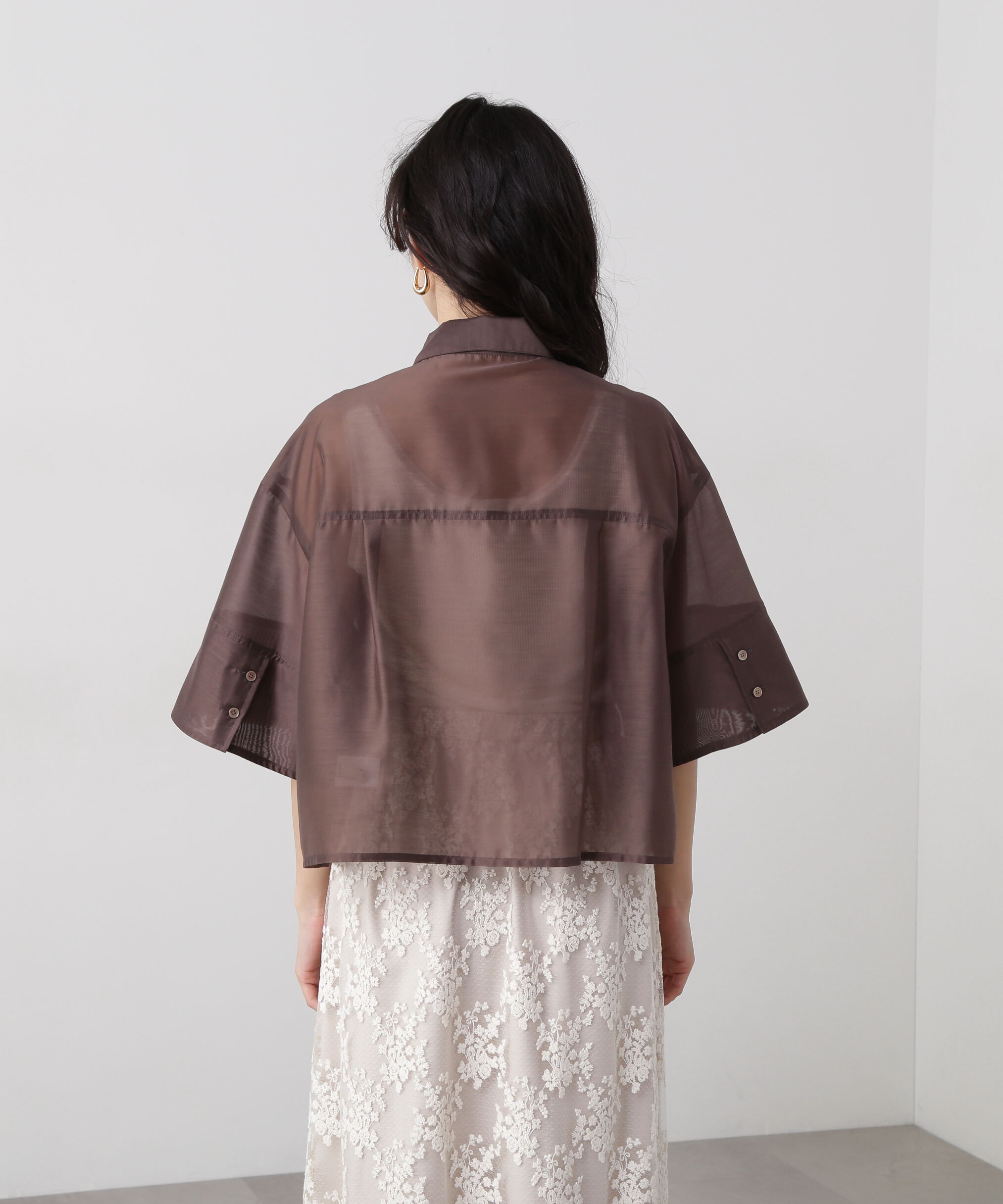  「シアークロップドシャツ」|シャツ・ブラウス|