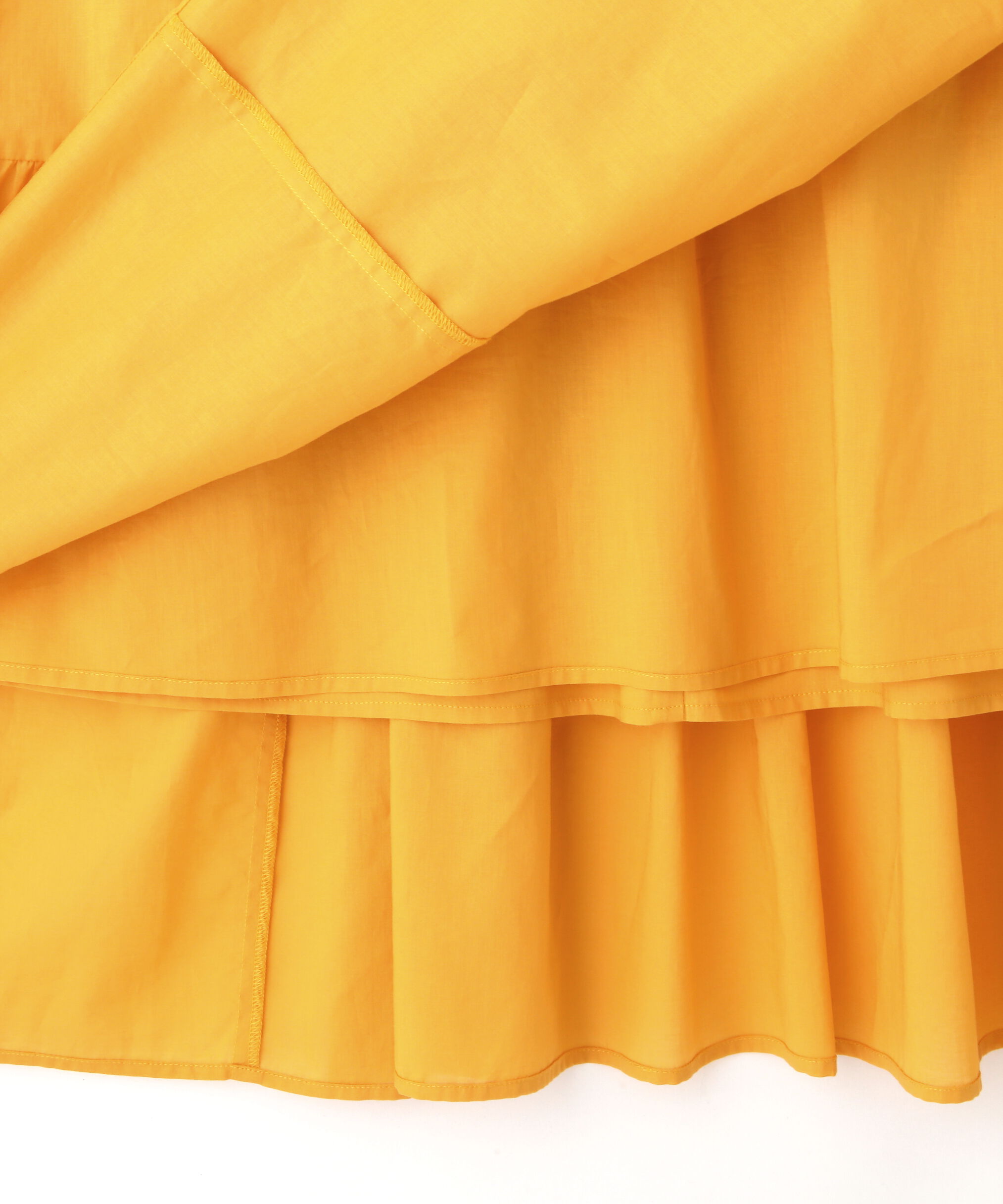  「コットンVネックティアードワンピース」|ワンピース|