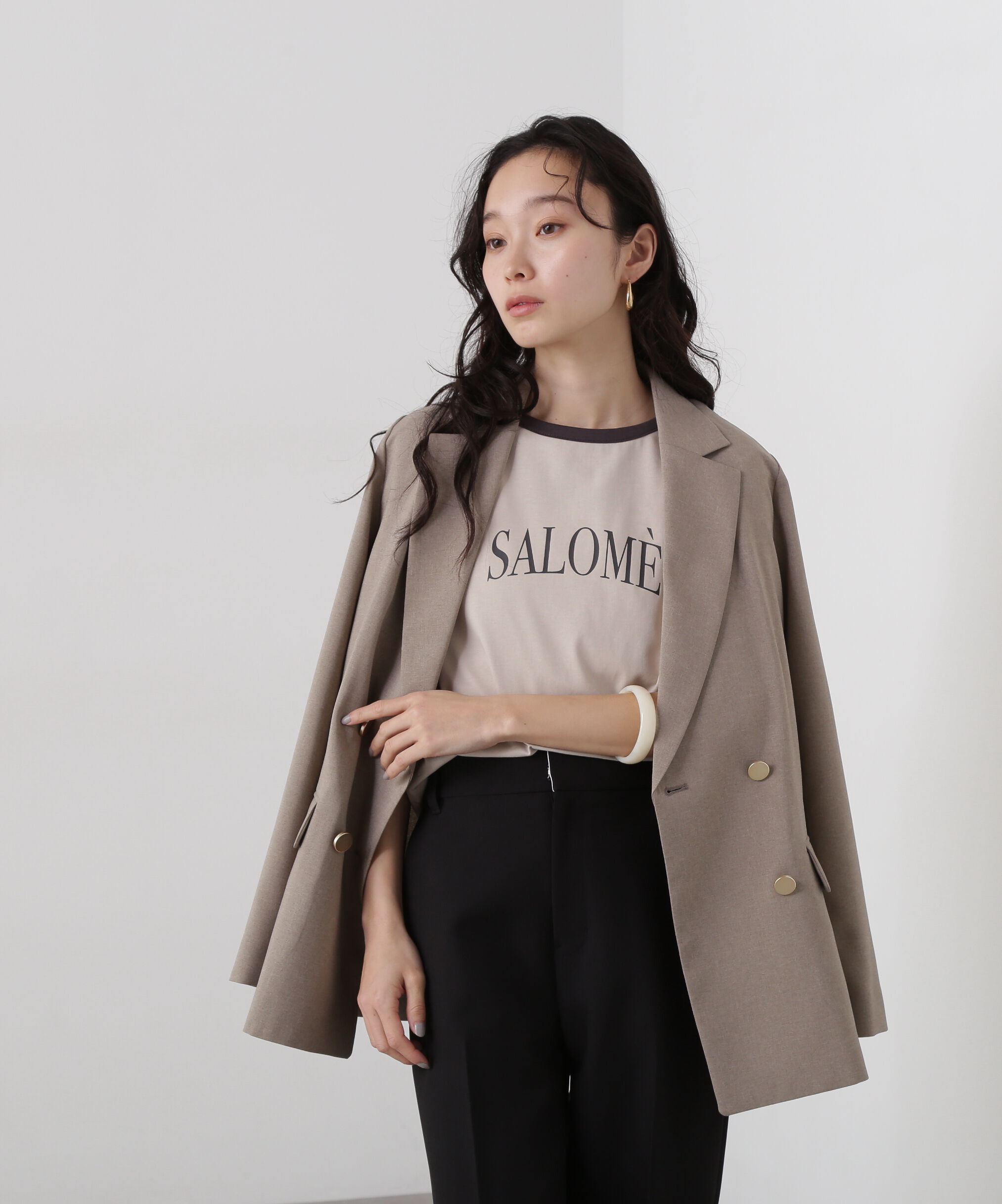  「バイカラーロゴTシャツ」|Tシャツ・カットソー|