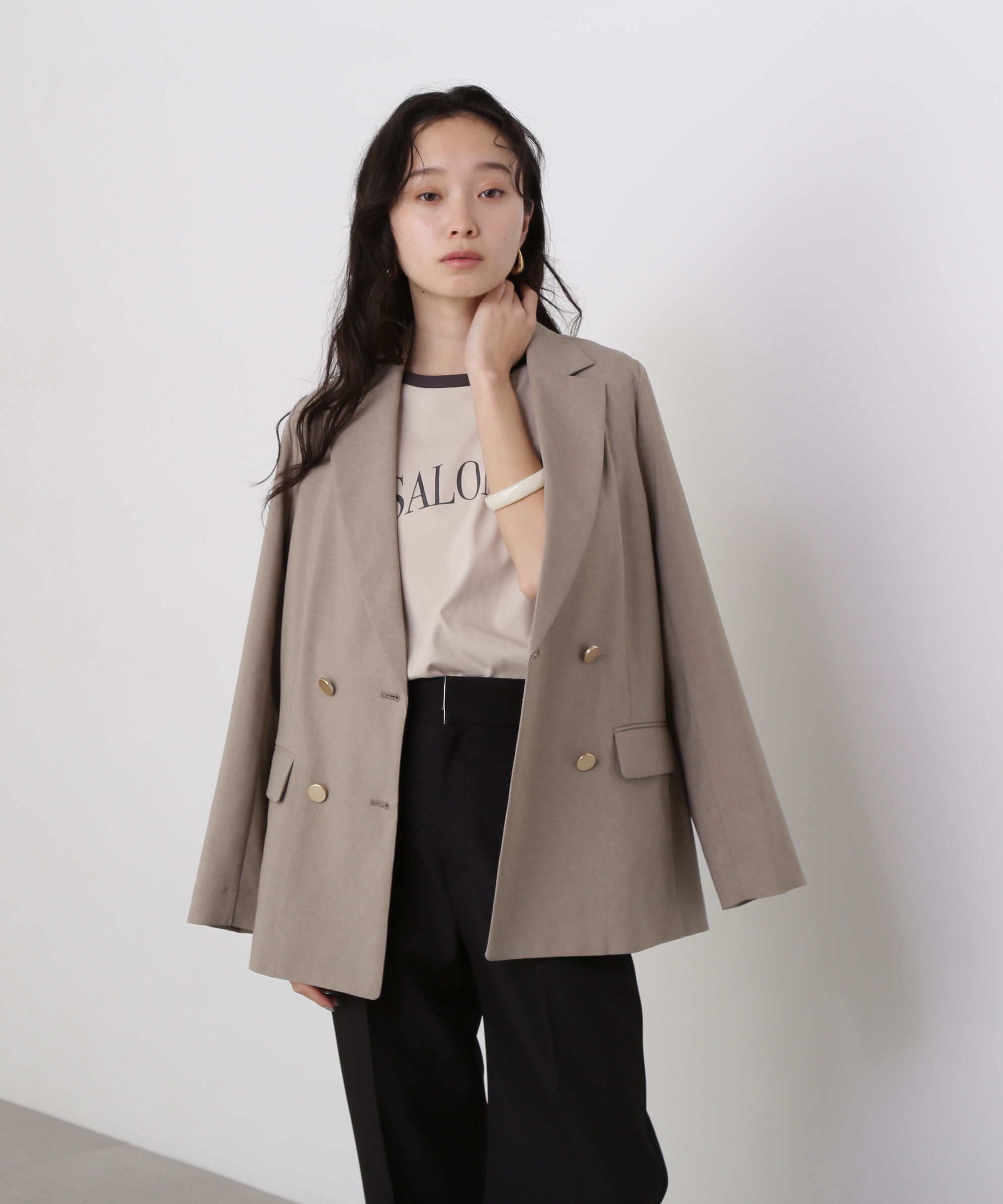  「バイカラーロゴTシャツ」|Tシャツ・カットソー|