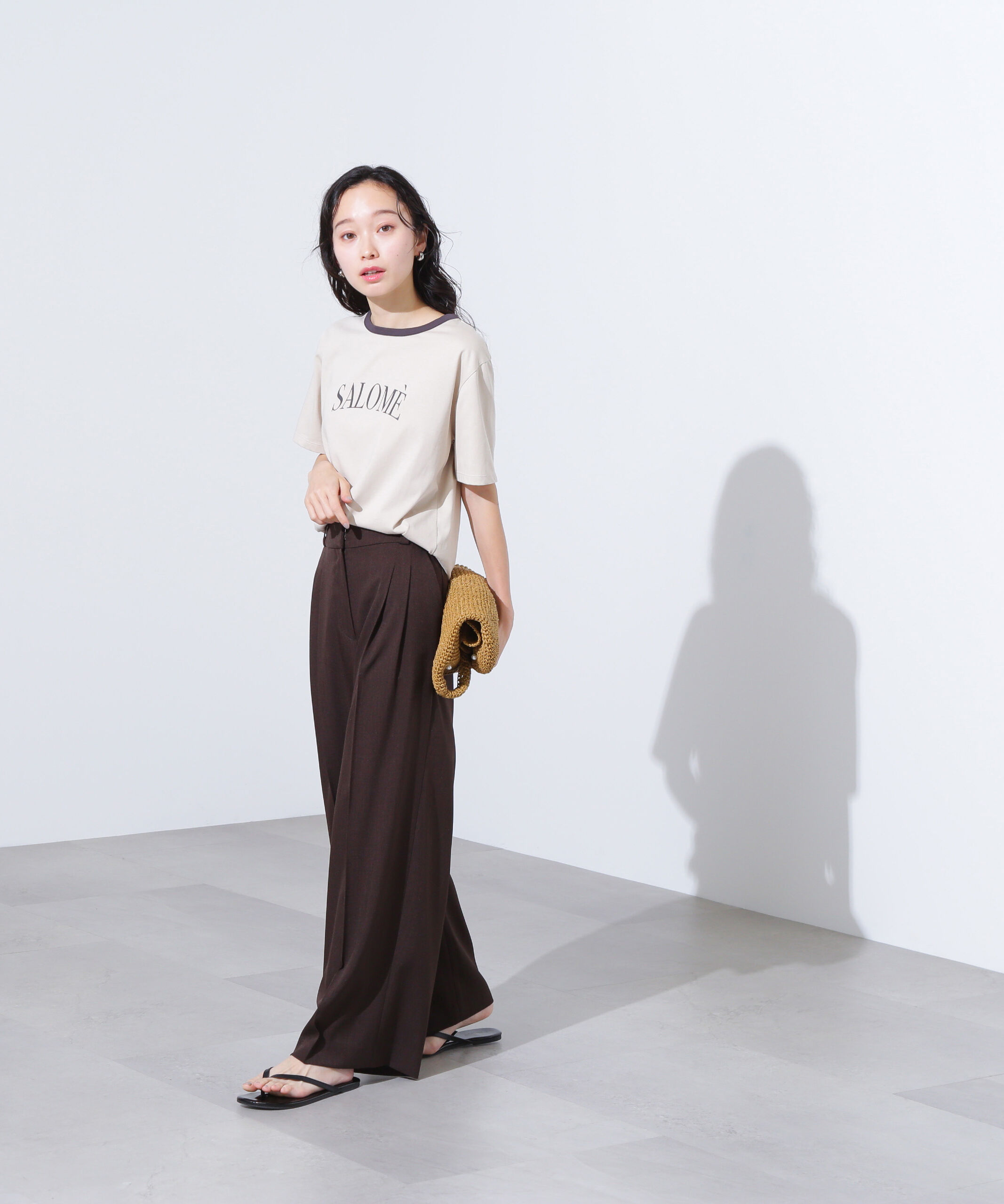  「バイカラーロゴTシャツ」|Tシャツ・カットソー|